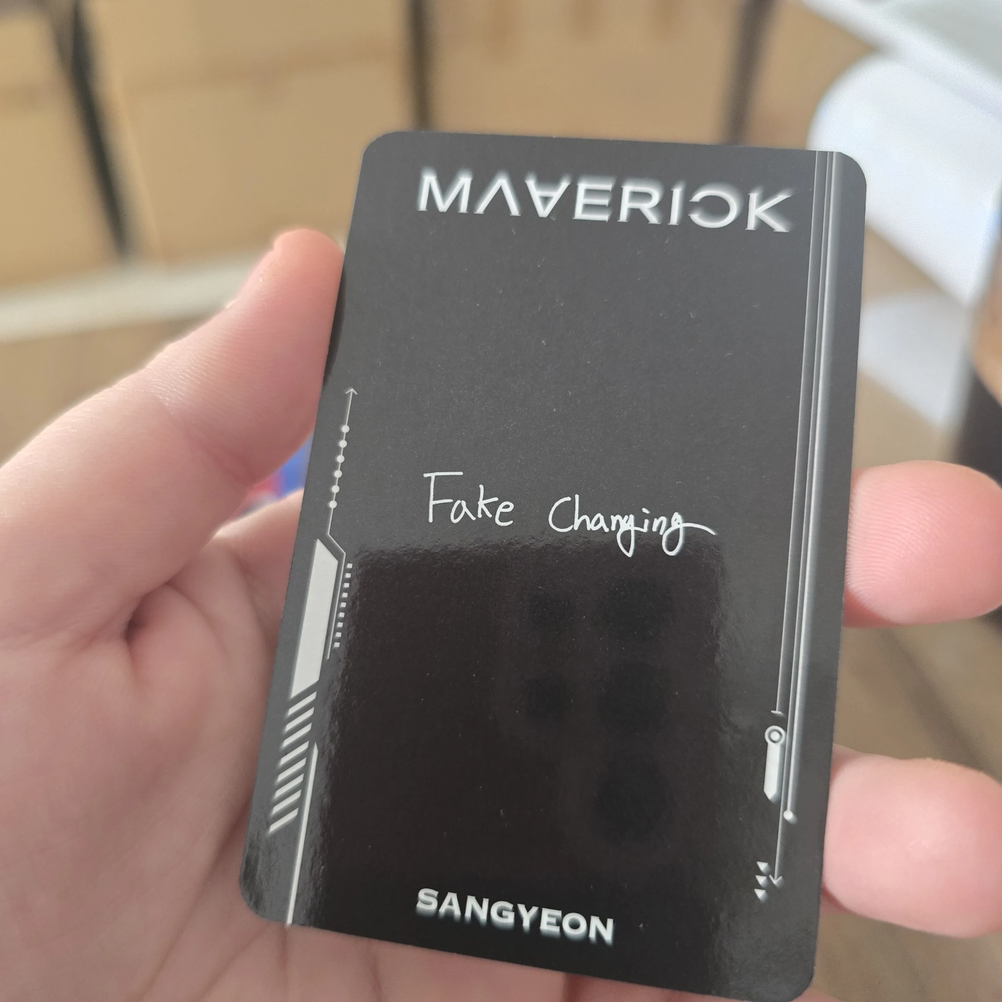 THE BOYZ Sangyeon THE BOYZ - Sangyeon - Maverick Album album photocard doom version listing photo 2