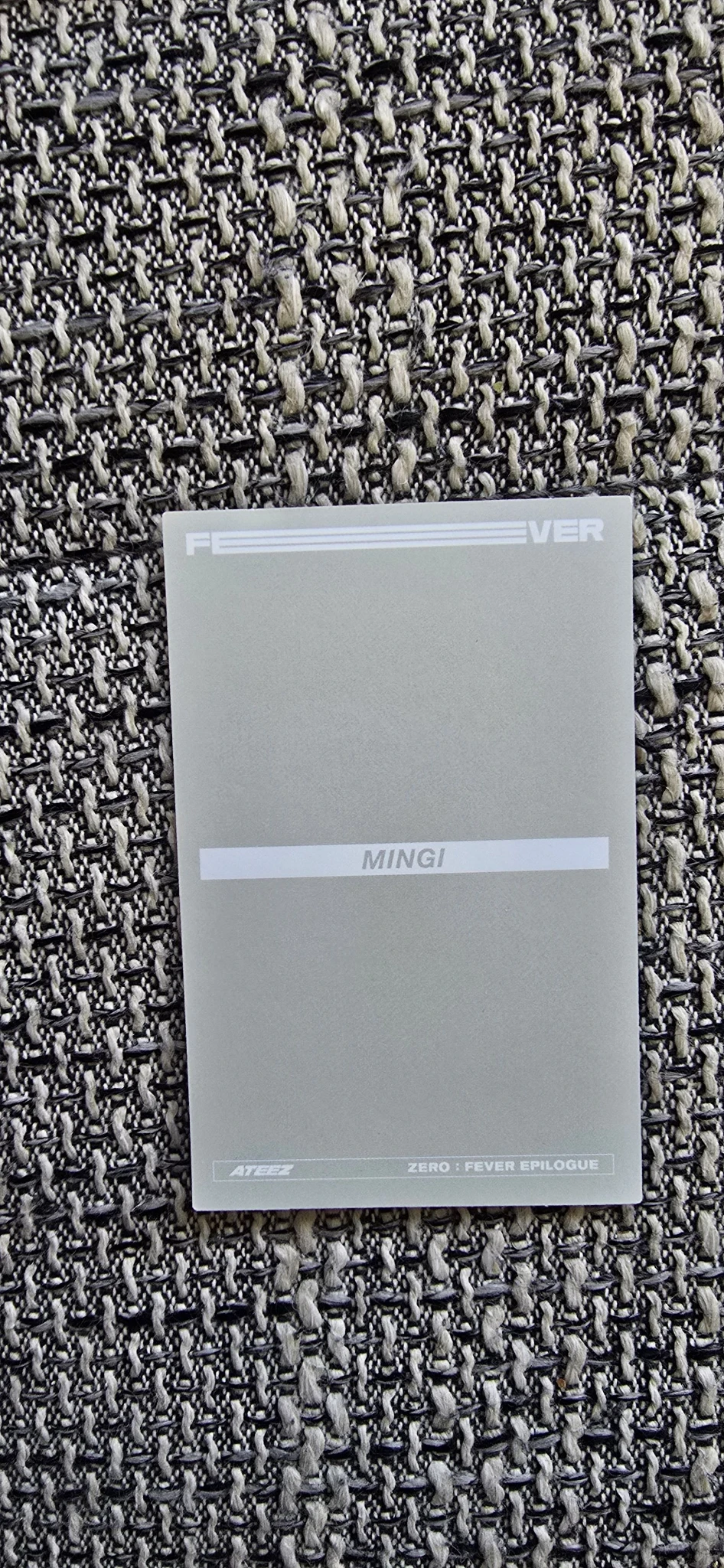 ATEEZ Mingi ATEEZ - Mingi - ZERO : FEVER EPILOGUE Album album photocard A version limited version listing photo 2