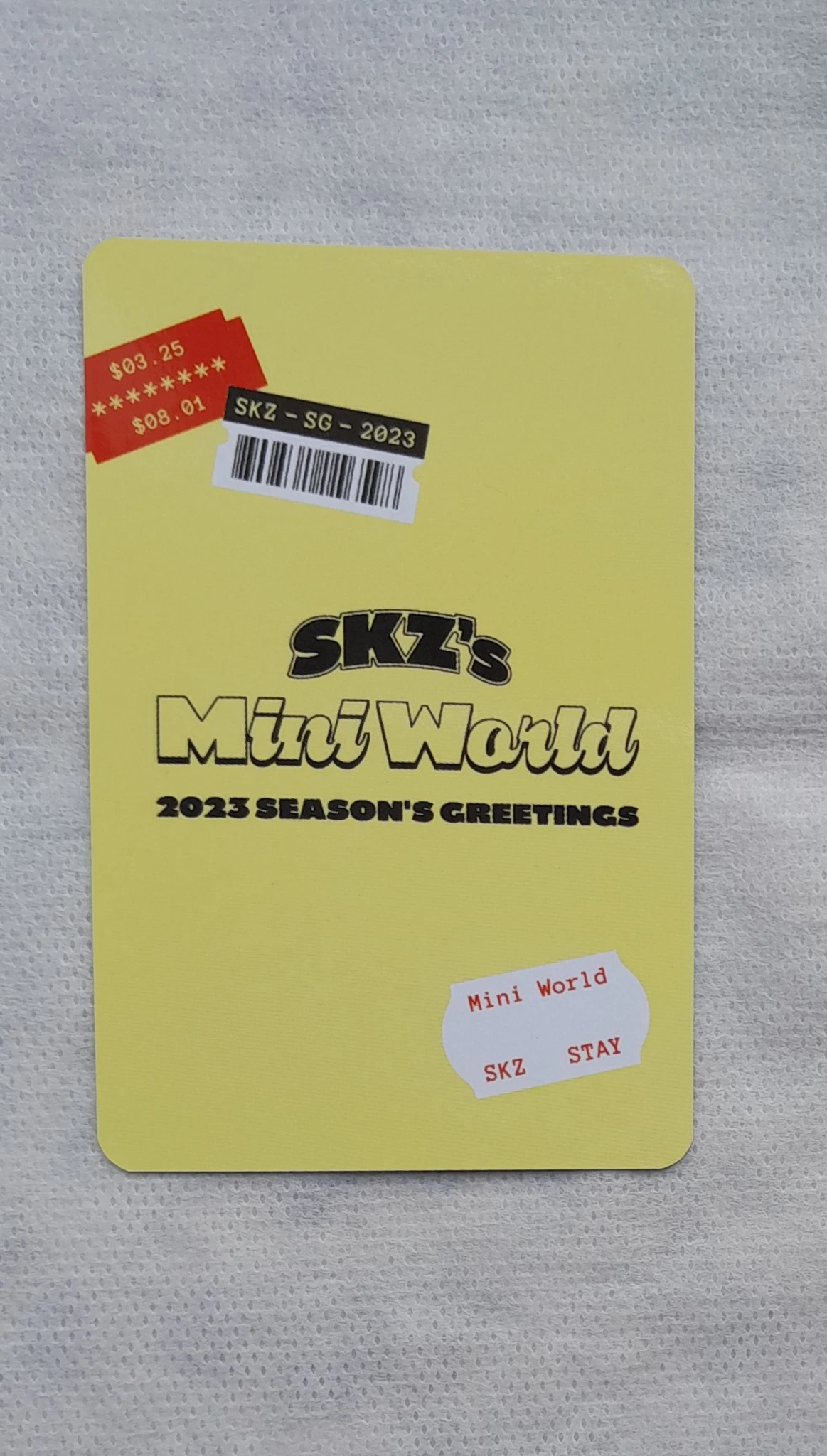 Stray Kids Changbin Stray Kids - Changbin - 2023 Season's Greetings - SKZ's Mini World Other photocard set listing photo 2