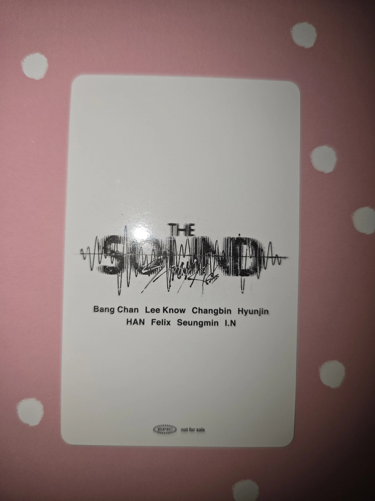 Stray Kids Stray Kids - HAN & Hyunjin - The Sound Album album photocard jpfc (japan fanclub) listing photo 2