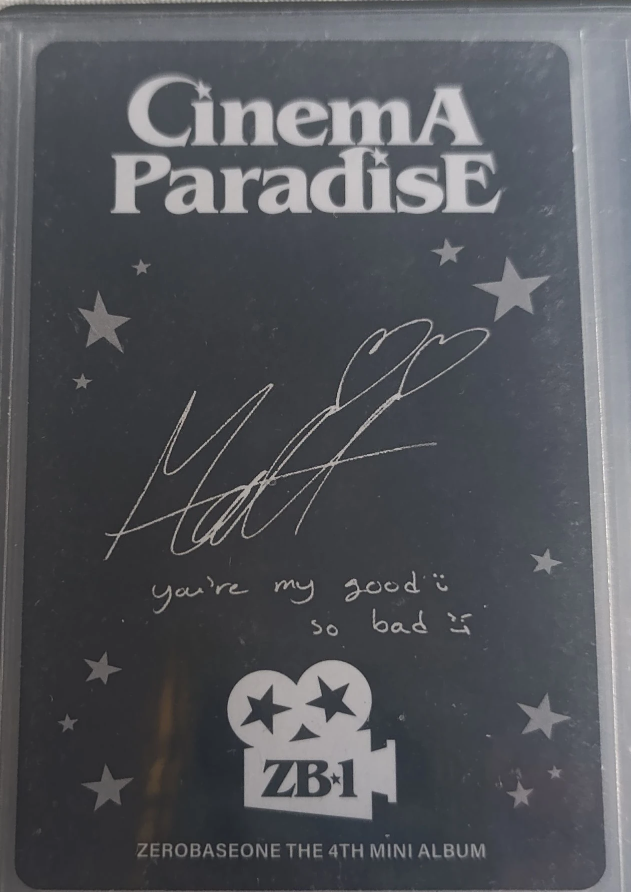 ZEROBASEONE Matthew ZEROBASEONE - Matthew - Cinema Paradise Album album photocard digipack version B version listing photo 2
