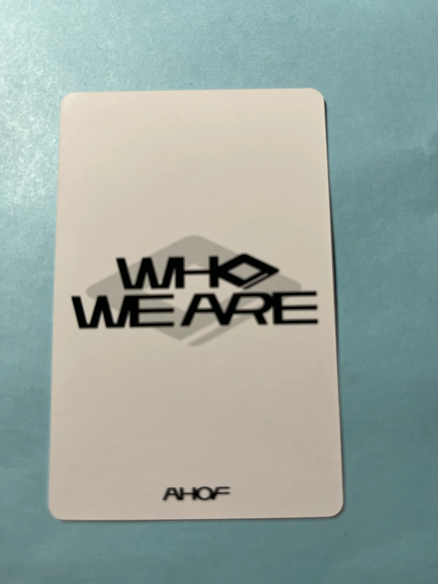 AHOF Juwon AHOF - Juwon - WHO WE ARE Album album photocard qr version non-selfie concept photocard listing photo 2