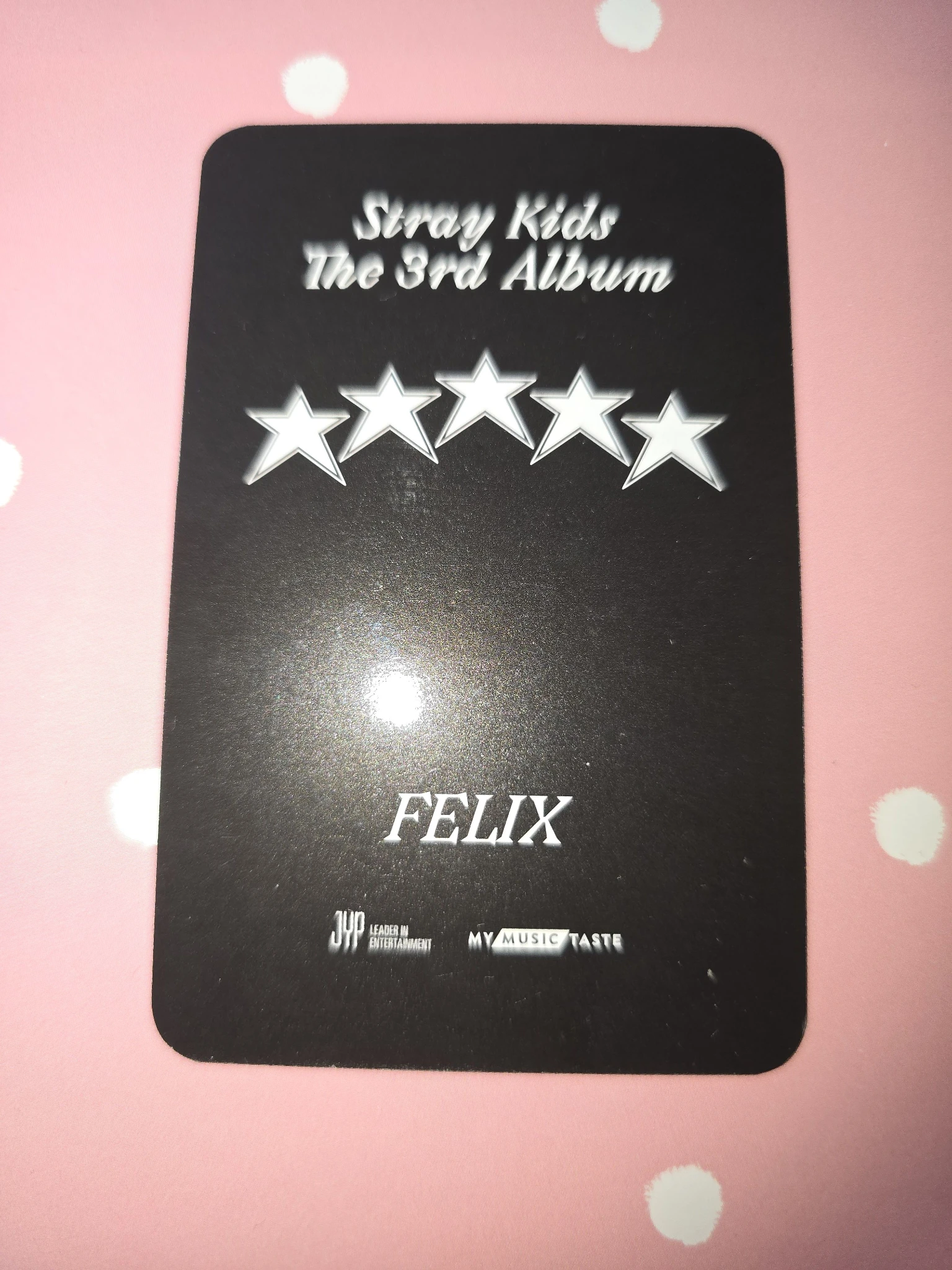 Stray Kids Felix Stray Kids - Felix - 5-STAR Album pre-order benefit (pob) mymusictaste (mmt) listing photo 2