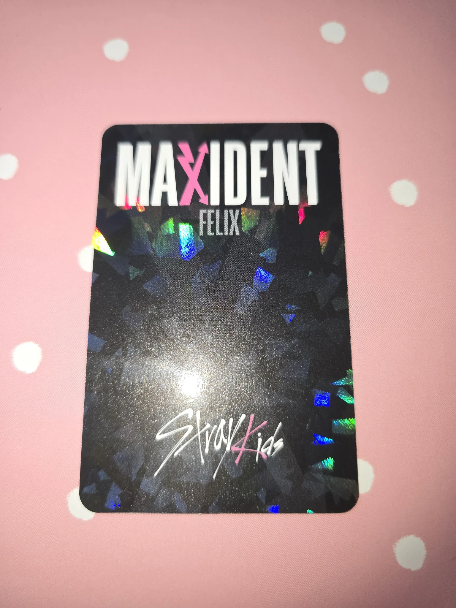 Stray Kids Felix Stray Kids - Felix - MAXIDENT Album holographic (hologram) soundwave pob (pre-order benefit) listing photo 2