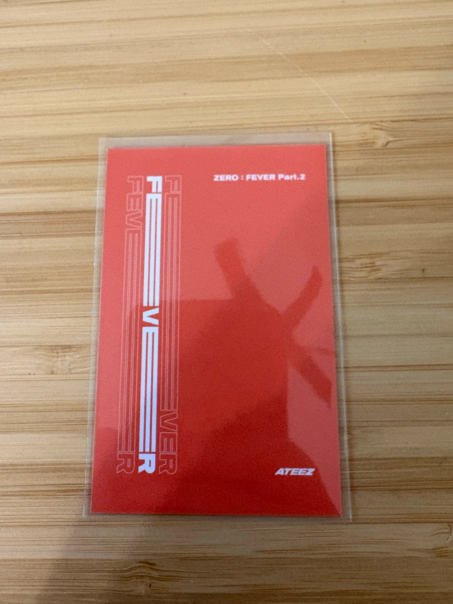 ATEEZ Wooyoung ATEEZ - Wooyoung - ZERO : FEVER Part.2 Album album photocard Platform Diary ver. image card listing photo 2