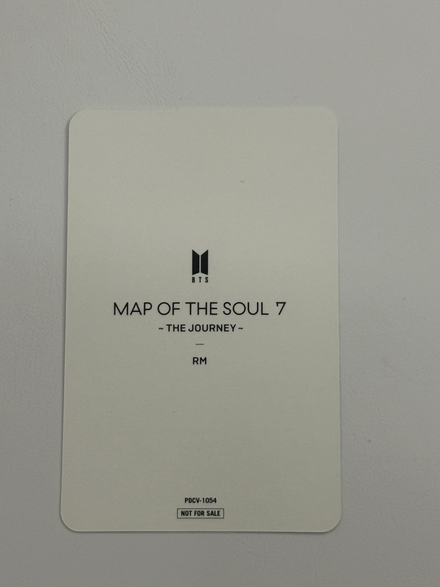 BTS RM BTS - RM - Map of the Soul: 7 ~ The Journey ~ Album album photocard first press only listing photo 2