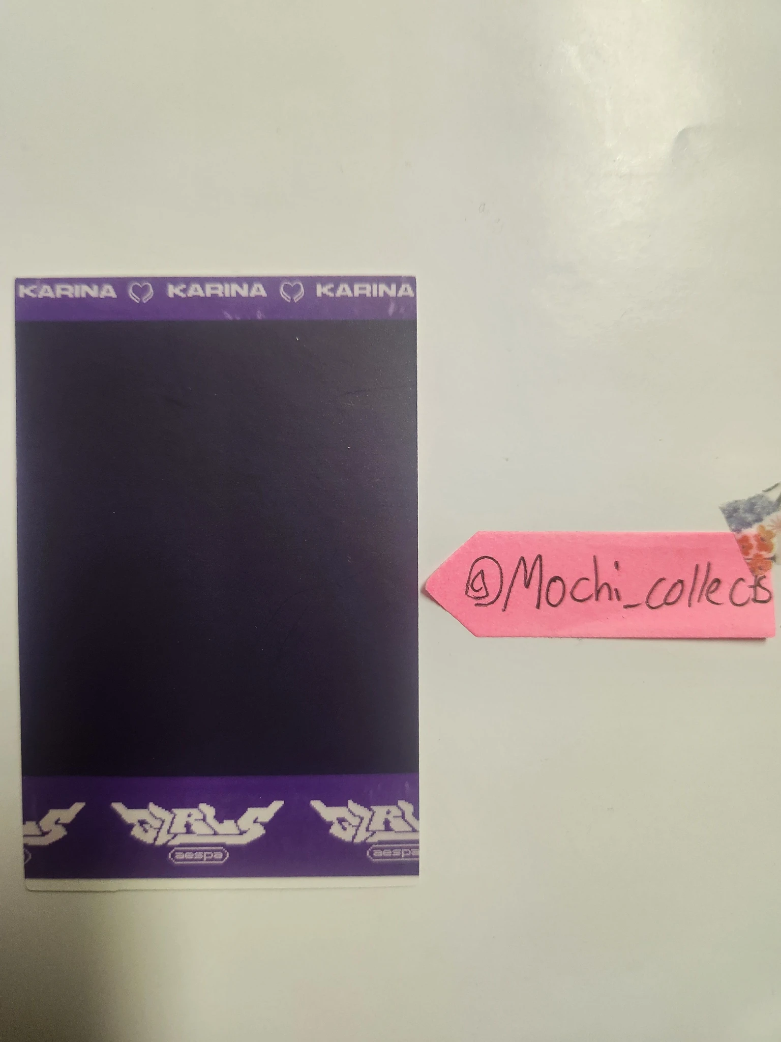 aespa Karina AESPA - Karina - Girls Album album photocard korean album real world ver. polaroid listing photo 2
