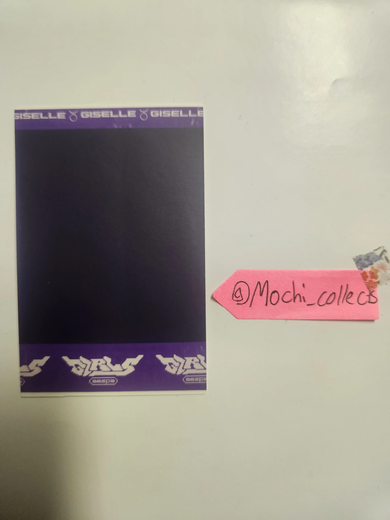 aespa Giselle aespa - Giselle - Girls Album album photocard real world version polaroid korean album listing photo 2