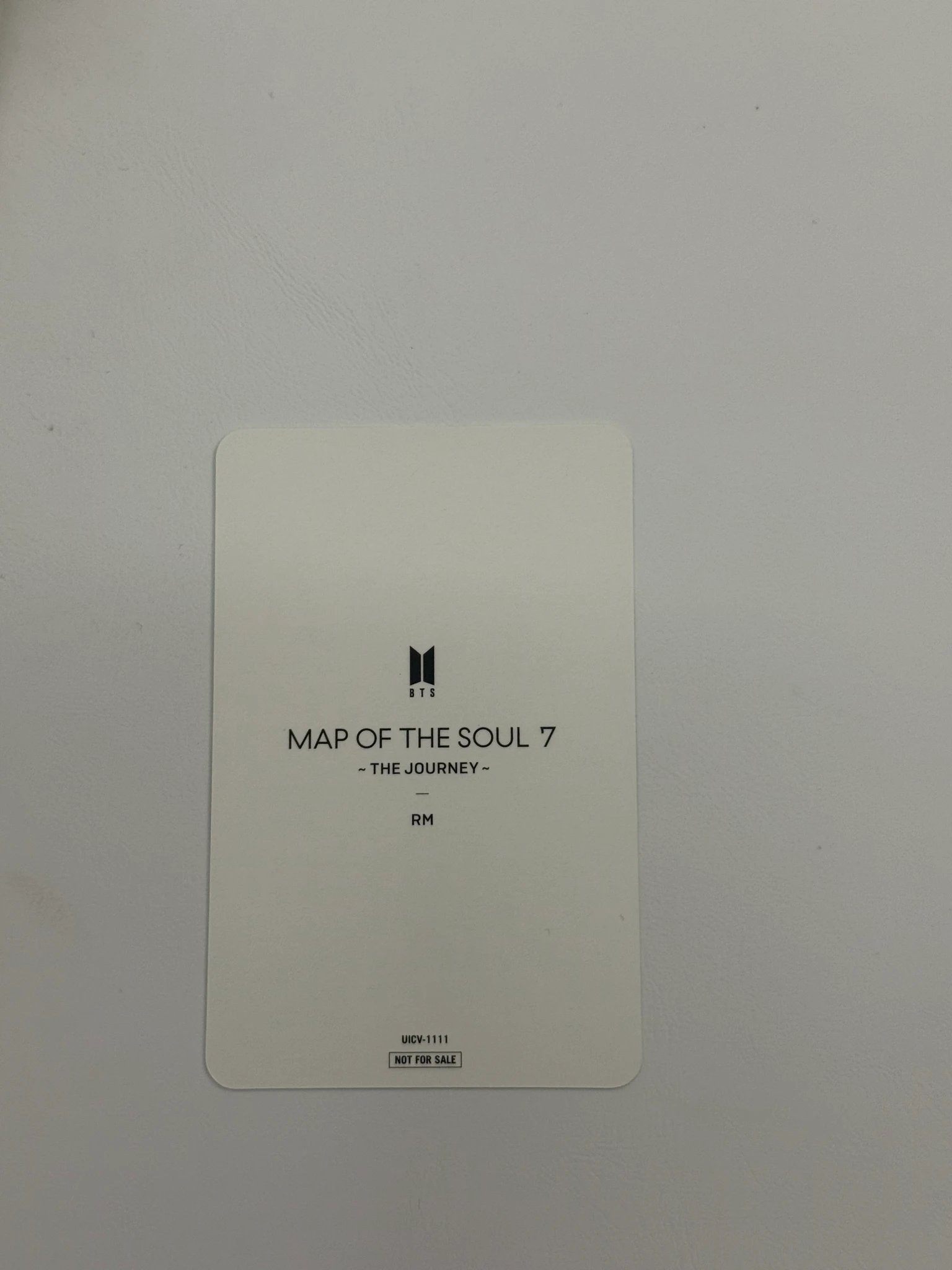 BTS RM BTS - RM - Map of the Soul: 7 ~ The Journey ~ Album album photocard regular ver. listing photo 2