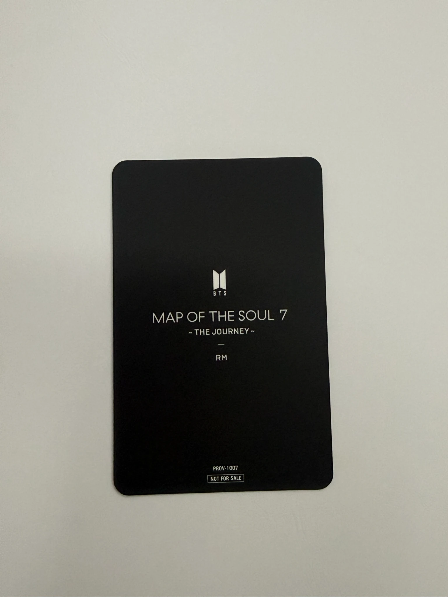 BTS RM BTS - RM - Map of the Soul: 7 ~ The Journey ~ Album album photocard first press only jpfc ver. listing photo 2