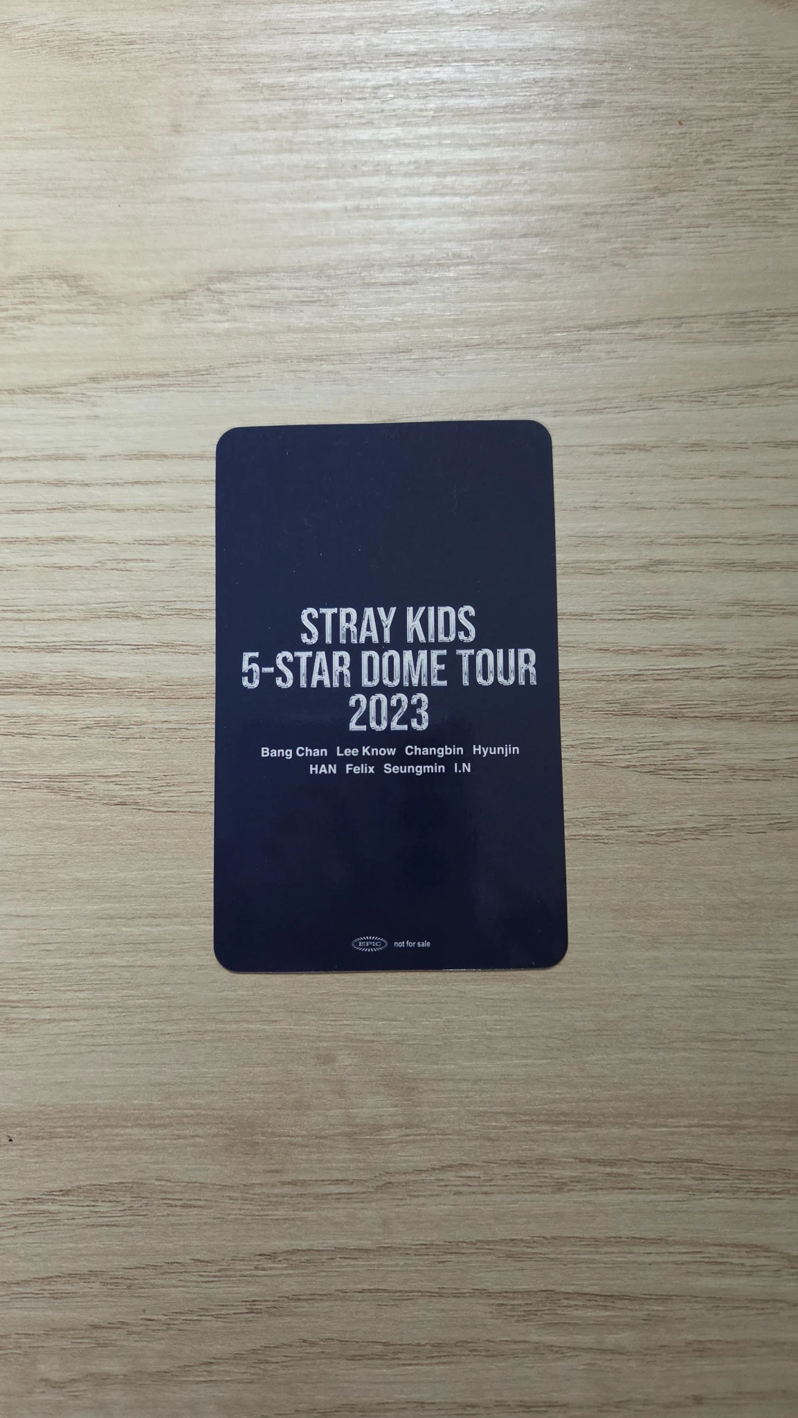 Stray Kids Changbin Stray Kids - Changbin - 5-Star Dome Tour 2023 Event osaka day 2 purchase benefit venue-limited social path listing photo 2