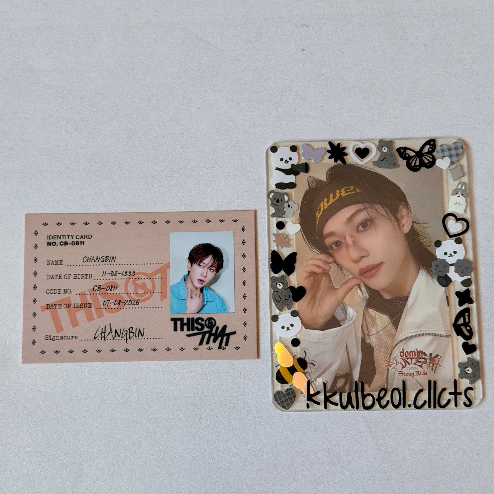 Stray Kids Changbin Stray Kids - Changbin - This & That Album album photocard id card that version listing photo 2