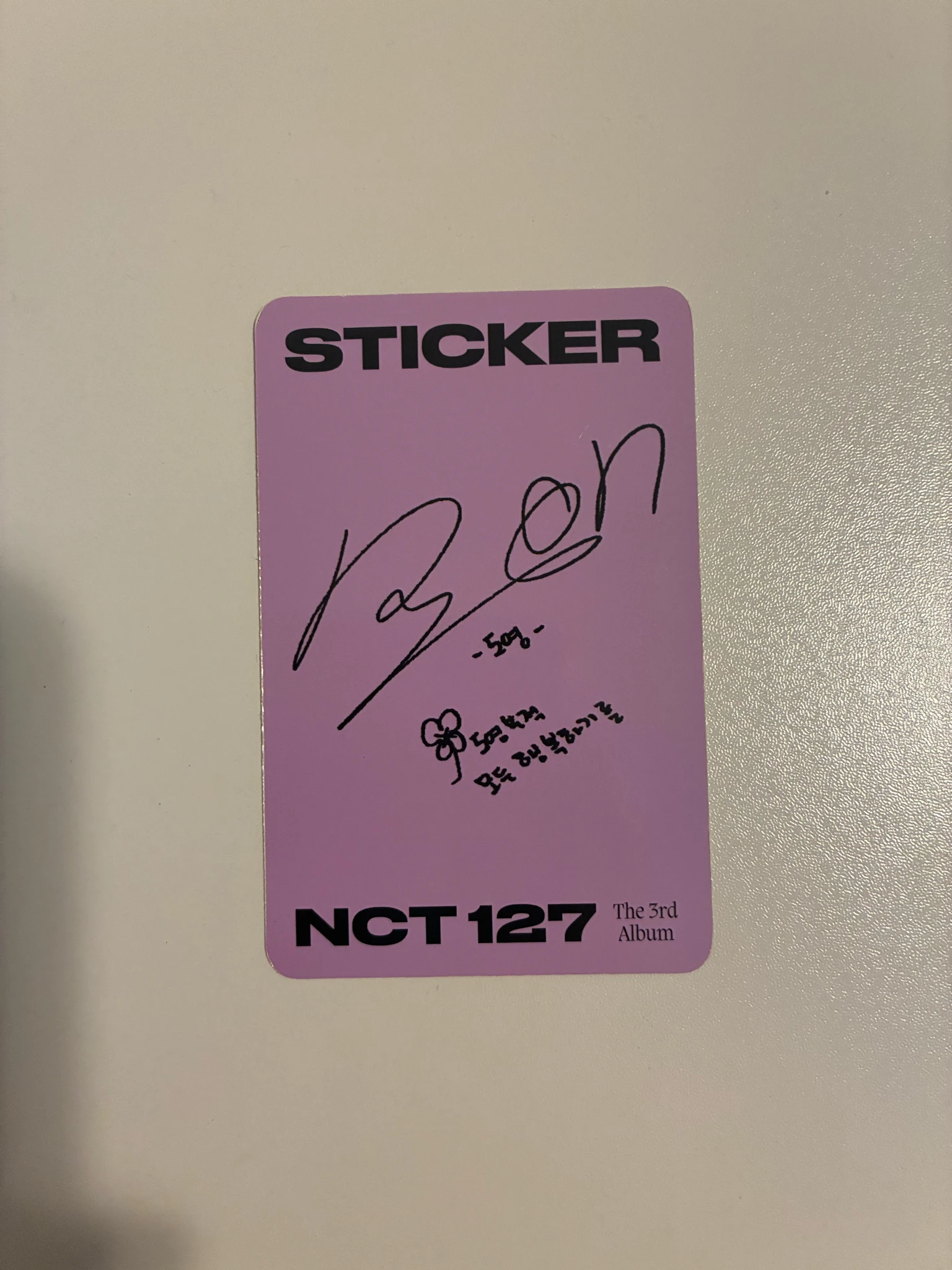 NCT 127 Doyoung NCT 127 - Doyoung  - Sticker Album listing photo 2
