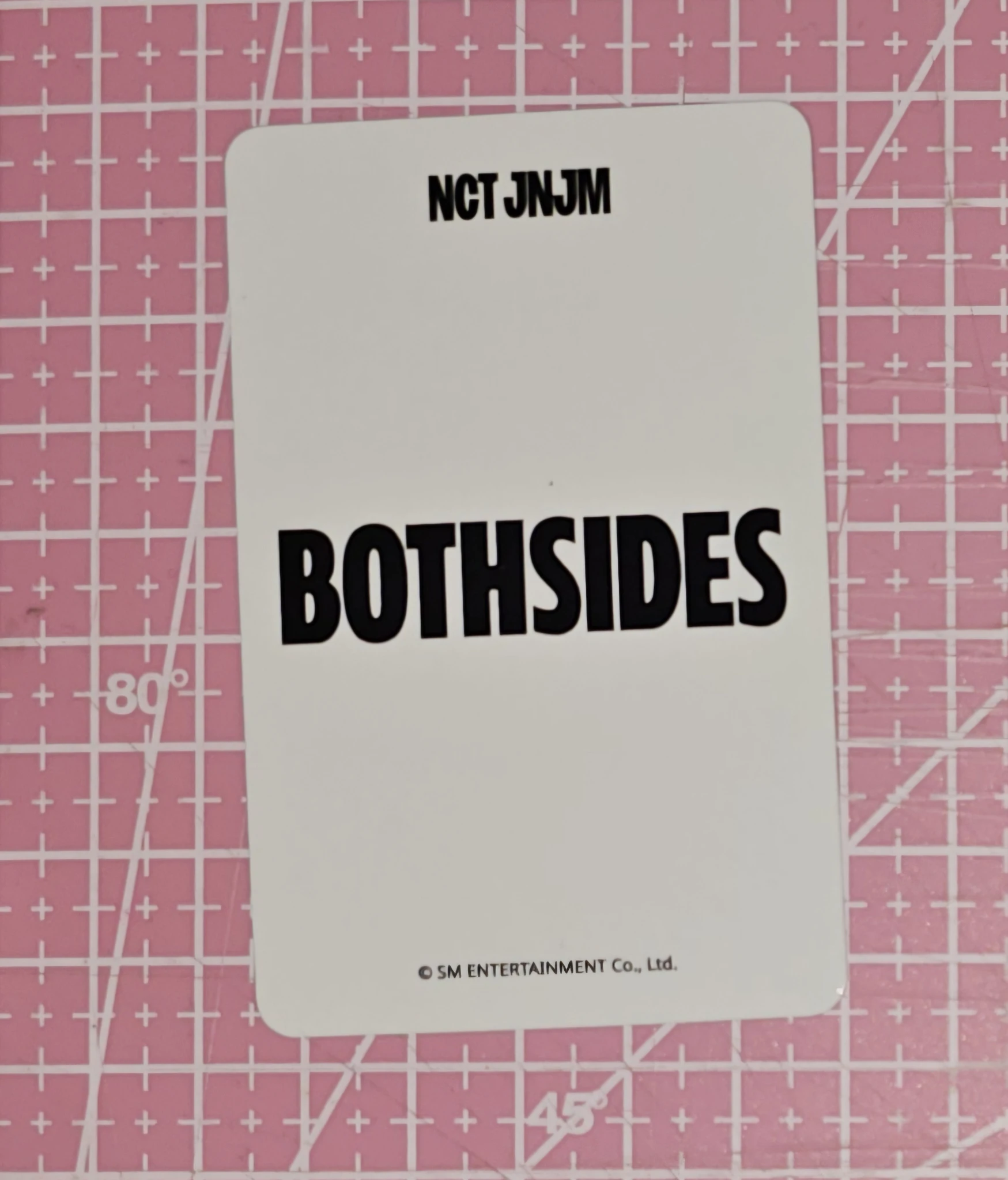 NCT Jeno NCT - Jeno - BOTH SIDES (JNJM unit) Album poster version album photocard listing photo 2