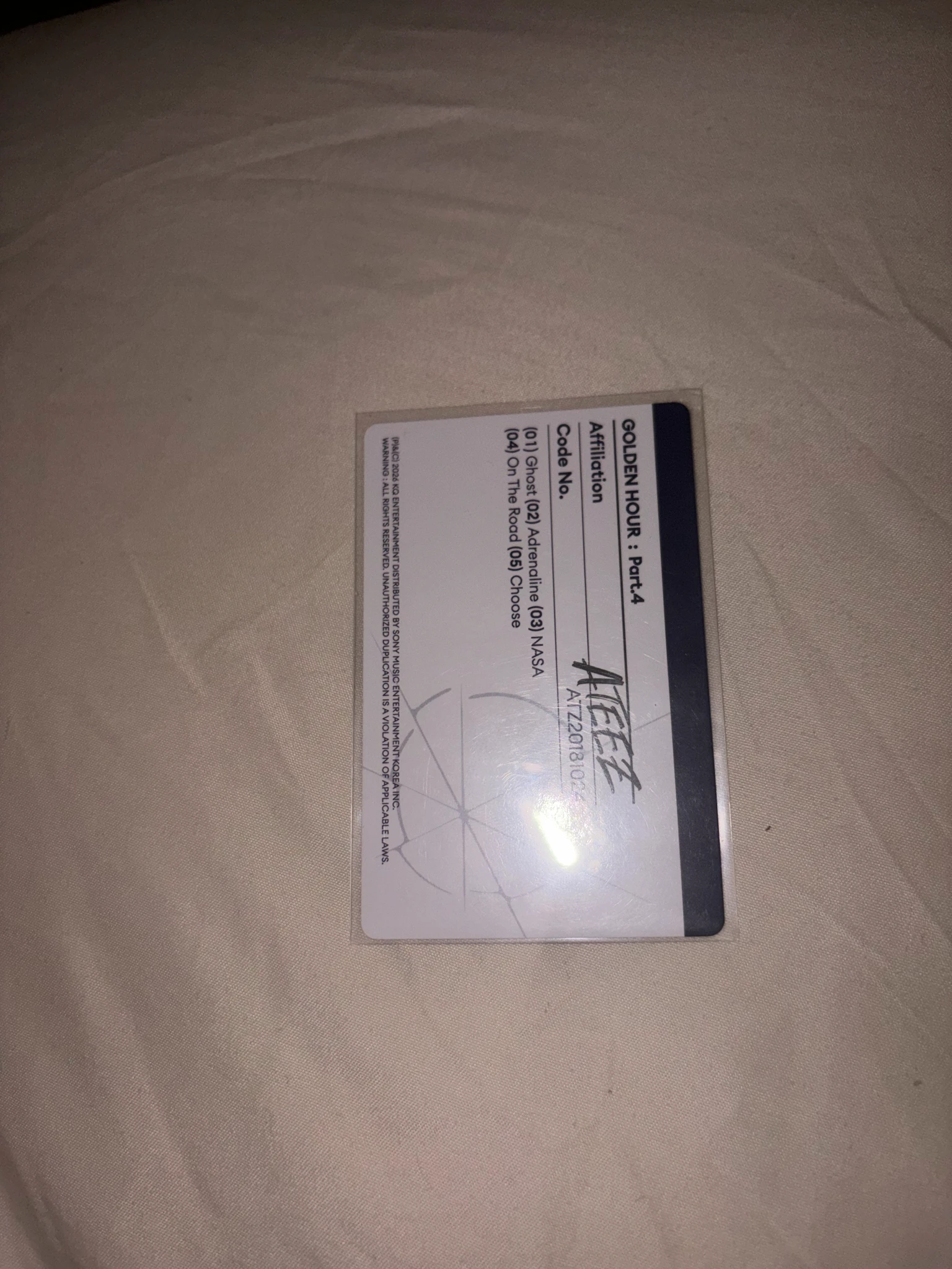 ATEEZ Wooyoung ATEEZ - Wooyoung - Golden Hour : Part.4 Album album photocard diary version listing photo 2