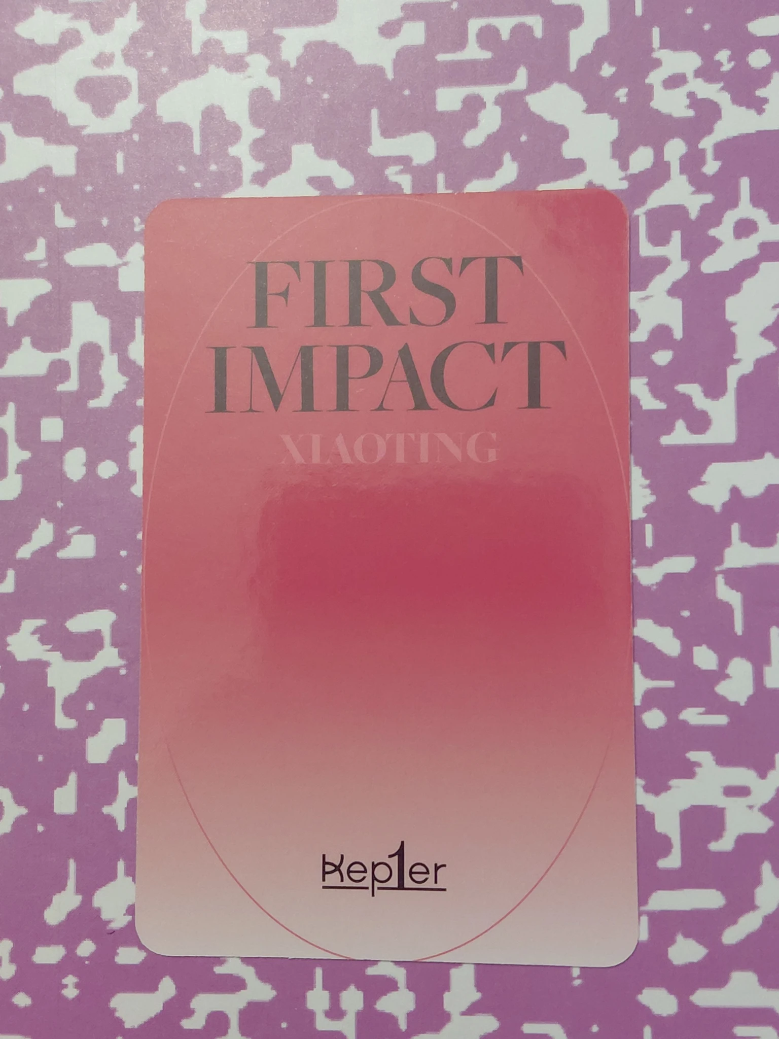 Kep1er Xiaoting Kep1er - Xiaoting - First Impact Album album photocard listing photo 2