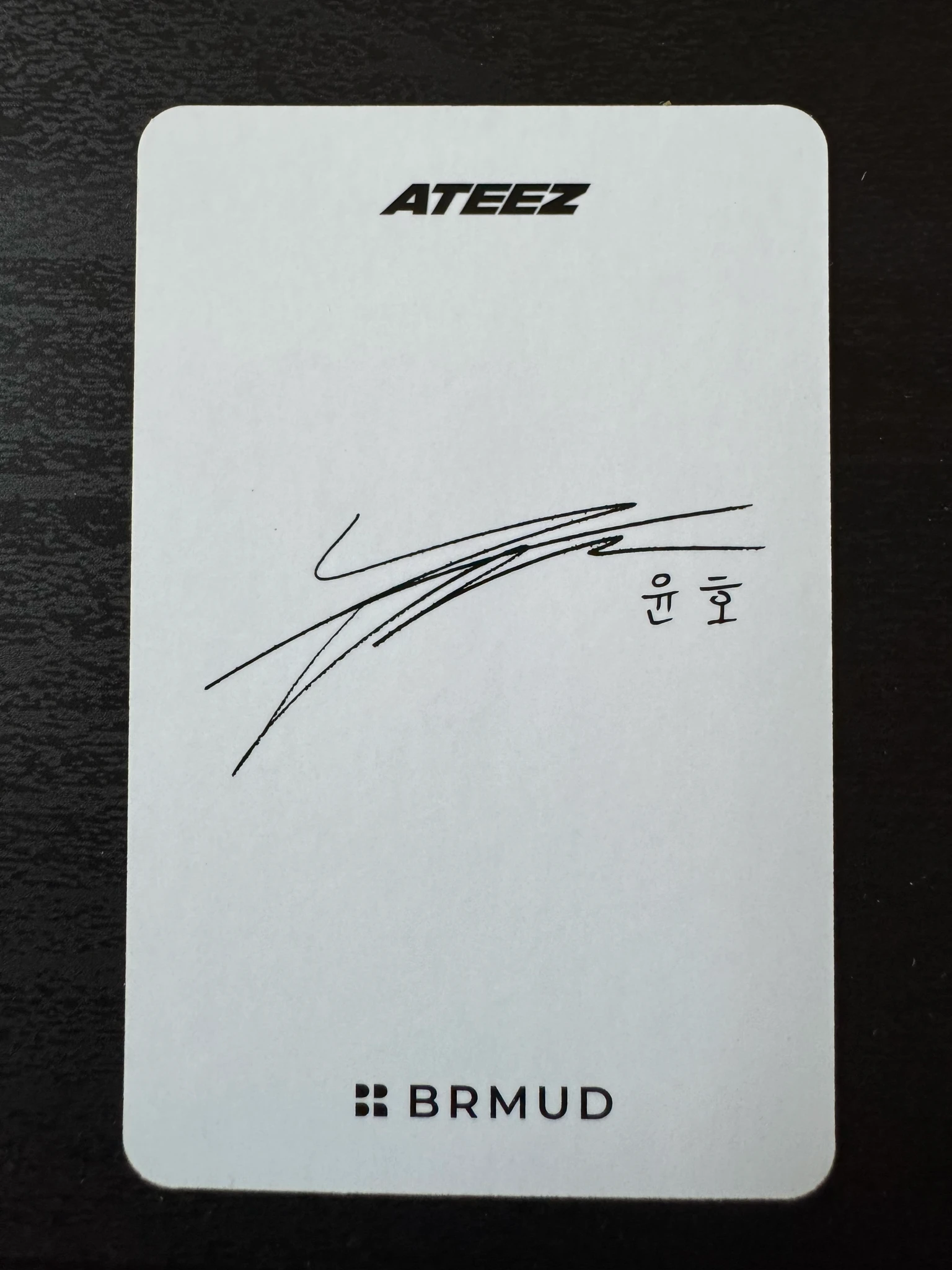 ATEEZ Yunho ATEEZ - Yunho - BRMUD=ATEEZ  Other merch photocard listing photo 2