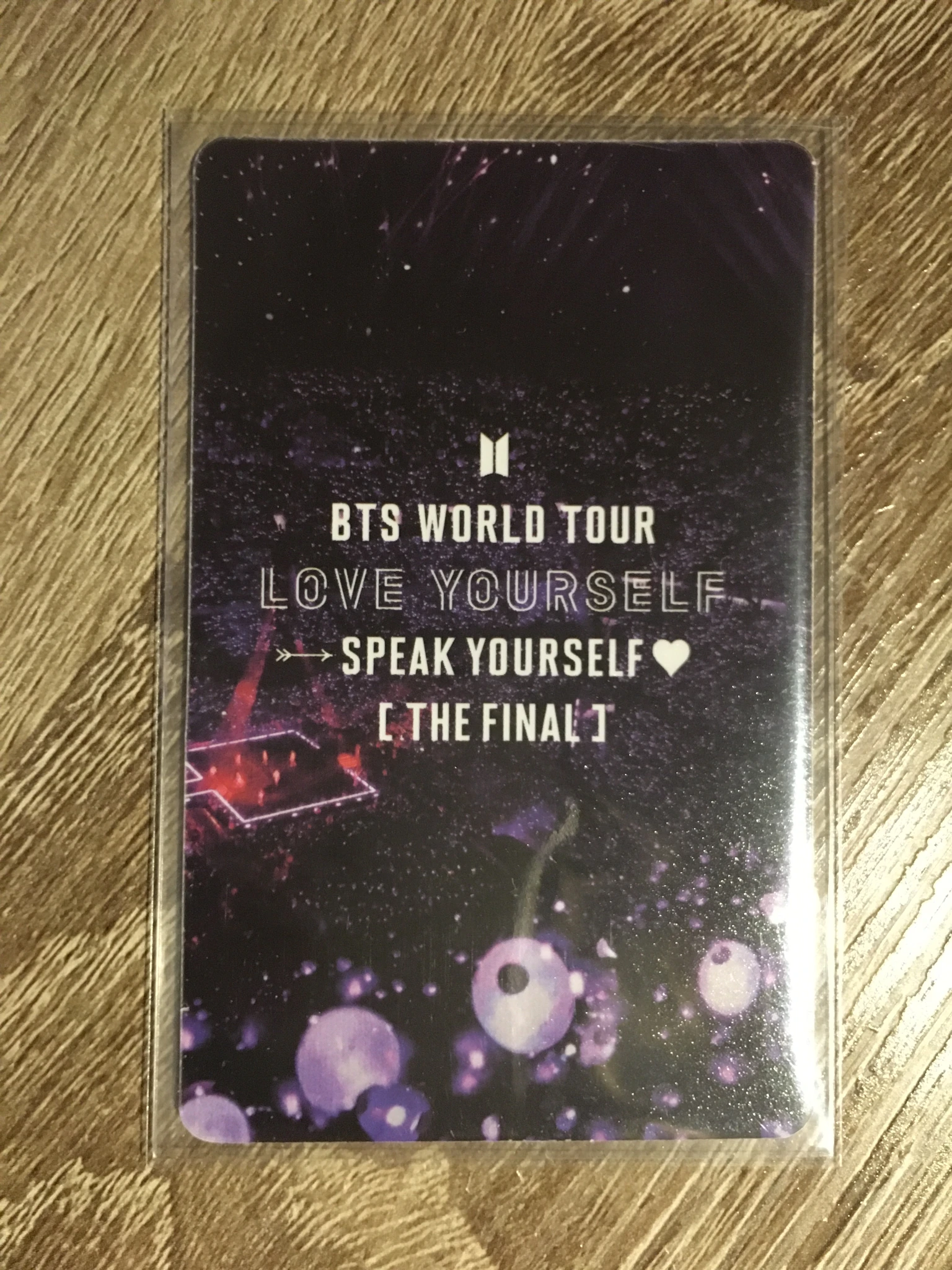 BTS V BTS - V - LY: Speak Yourself Tour Event lucky draw the final dispenser pvc card listing photo 2