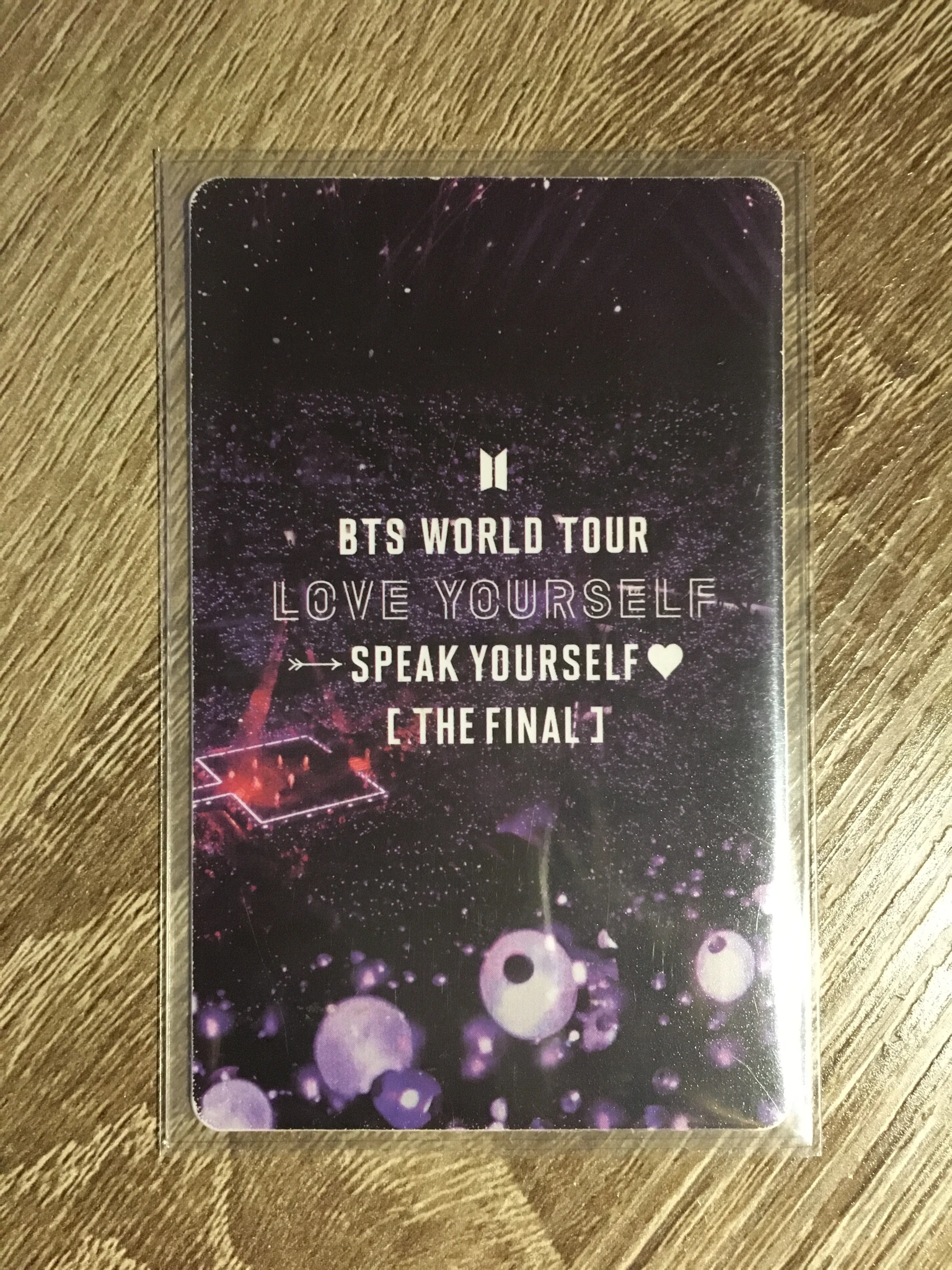 BTS Jungkook BTS - Jungkook - LY: Speak Yourself Tour Event lucky draw the final dispenser pvc card listing photo 2