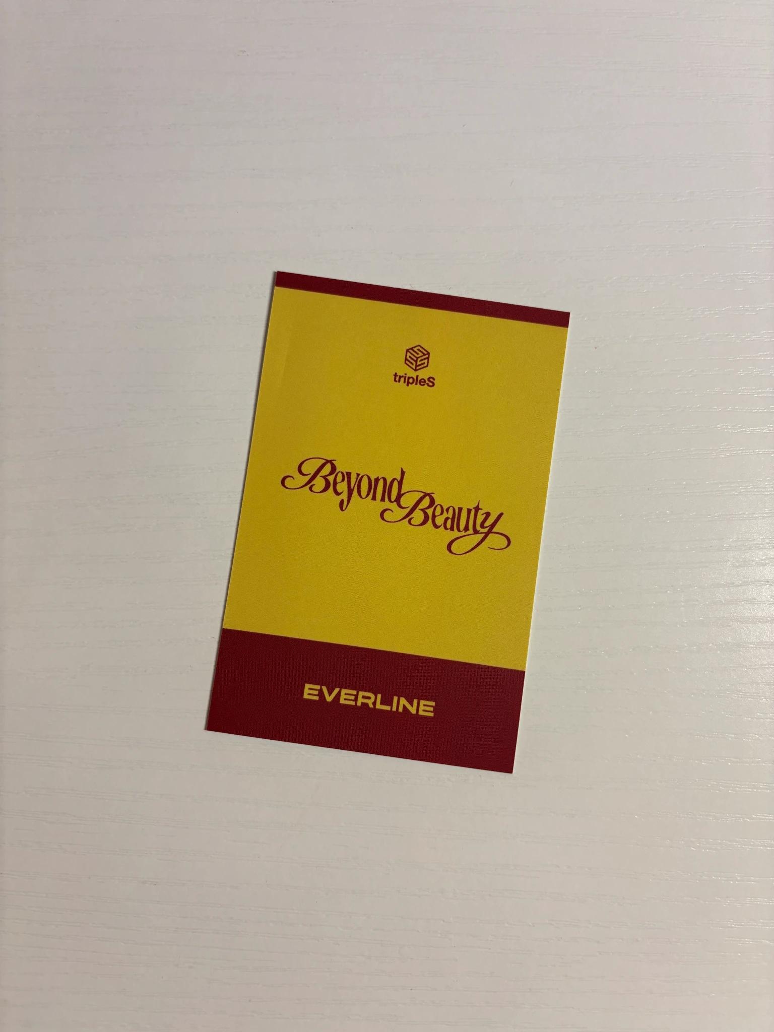tripleS Xinyu tripleS - Xinyu - Beyond Beauty Album pop-up store lucky draw everline listing photo 2