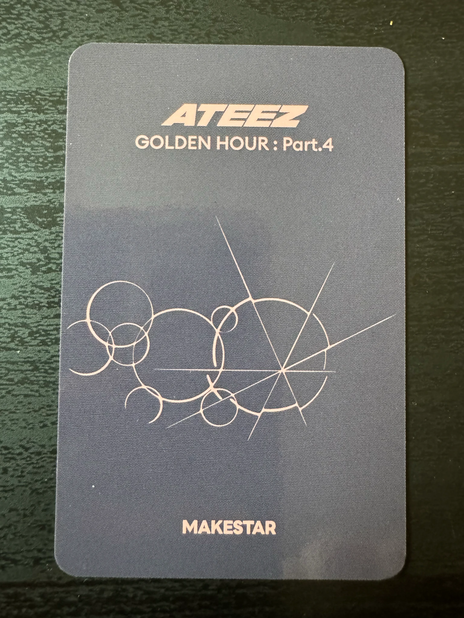 ATEEZ Yeosang ATEEZ - Yeosang - Golden Hour : Part.4 Album lucky draw pob (pre-order benefit) poca album video call (fancall) makestar listing photo 2