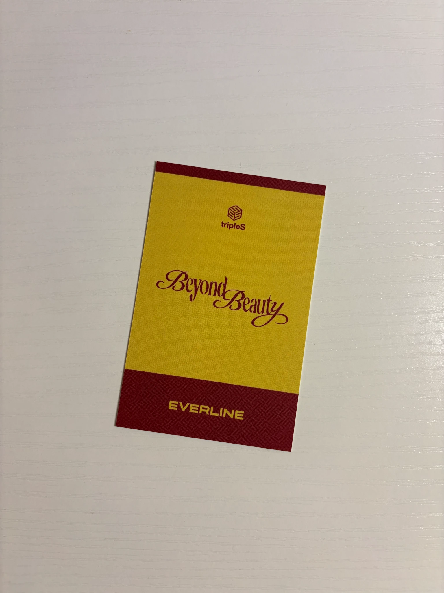 tripleS Chaeyeon tripleS - Chaeyeon - Beyond Beauty Album pop-up store lucky draw everline listing photo 2