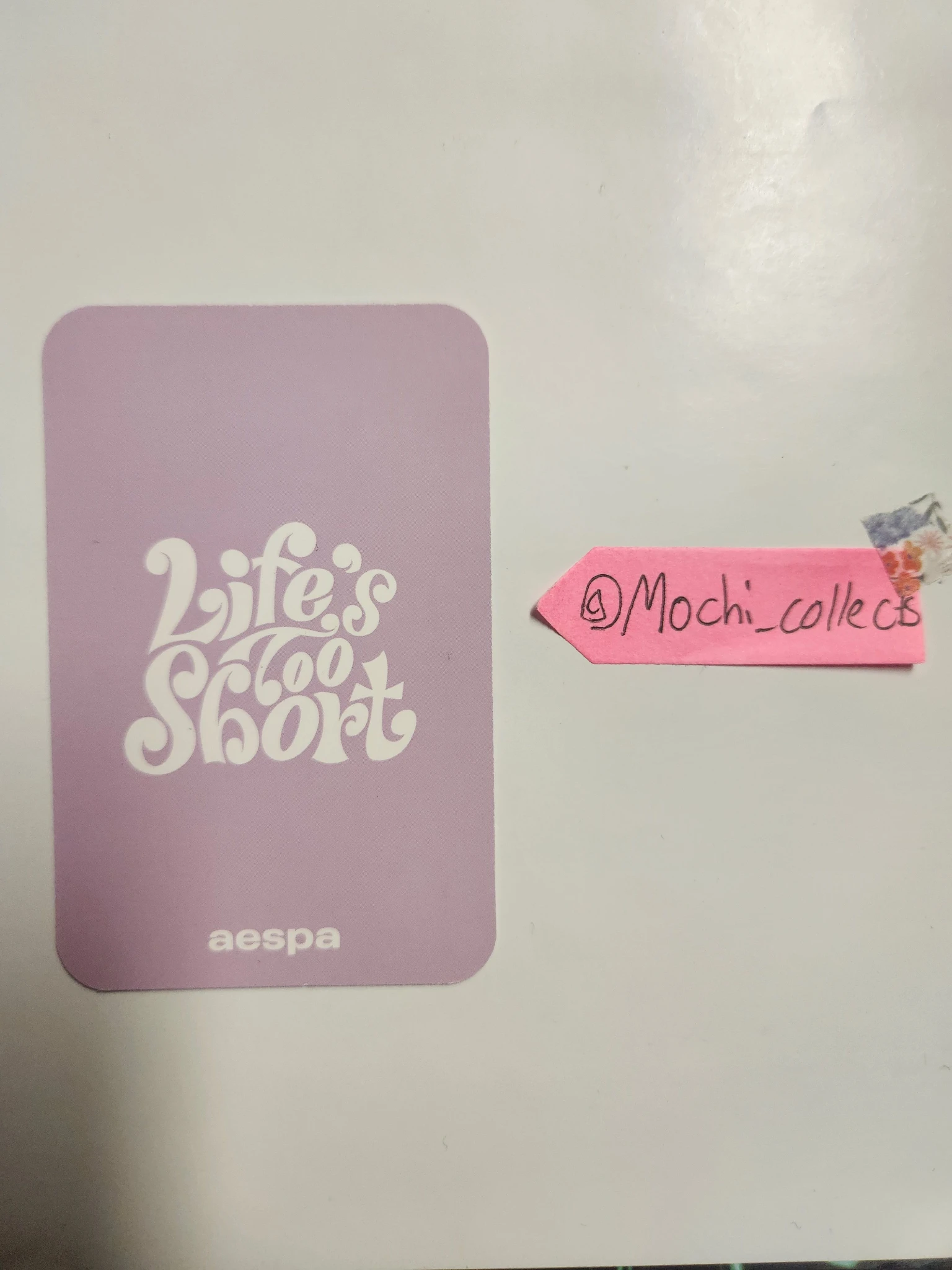 aespa Winter aespa - Winter - Life's Too Short MD Events (All) Event merch photocard sm global shop listing photo 2