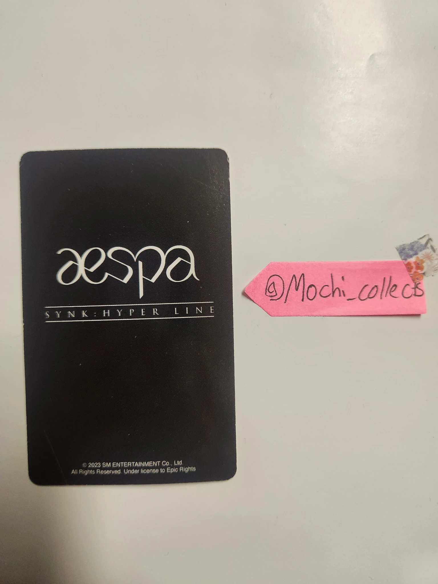 aespa Winter aespa - Winter - SYNK : HYPER LINE Event merch photocard tour merch trading card los angeles listing photo 2