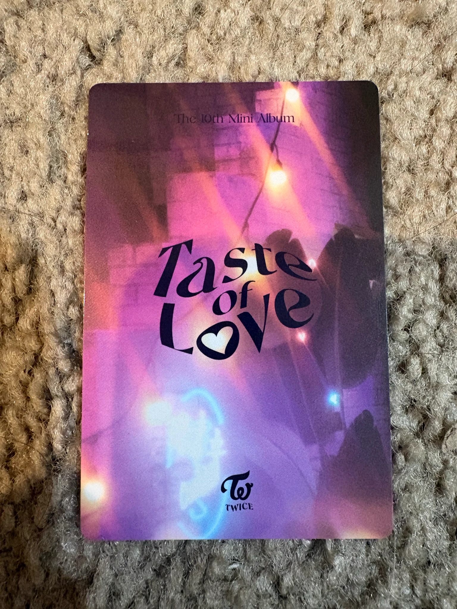 TWICE Tzuyu TWICE - Tzuyu - Taste of Love Album pob (pre-order benefit) photocard set fallen version listing photo 2