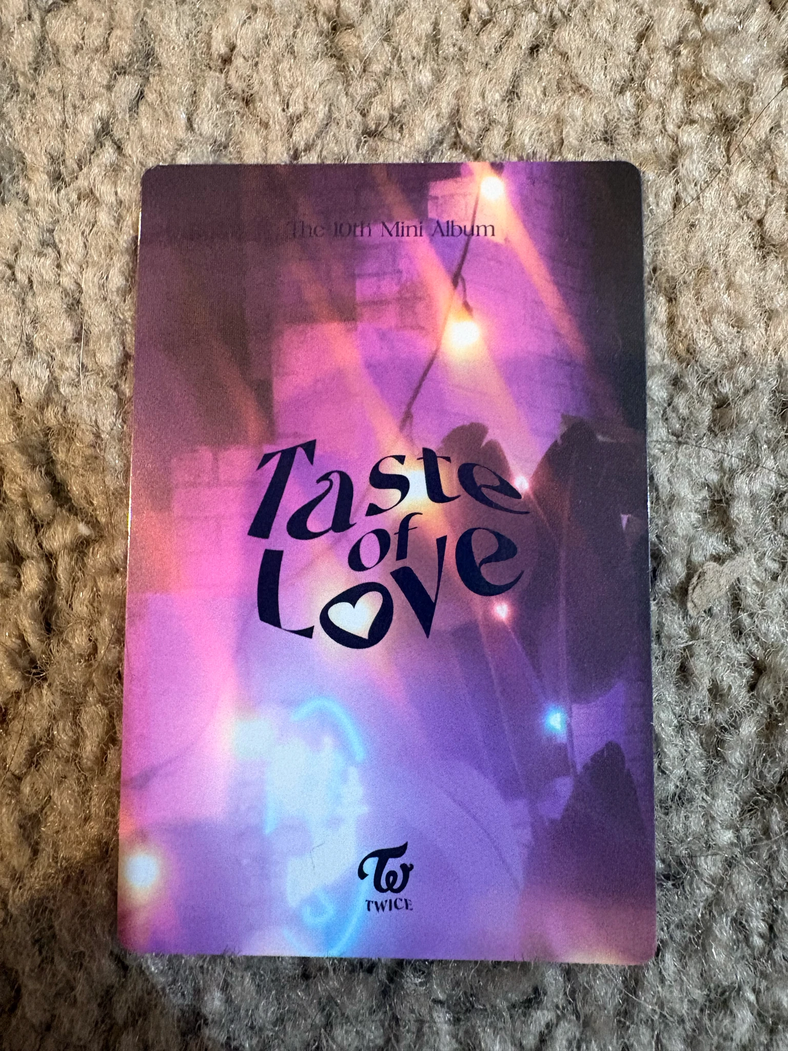 TWICE TWICE - Nayeon - Taste of Love Album pob (pre-order benefit) photocard set fallen version listing photo 2