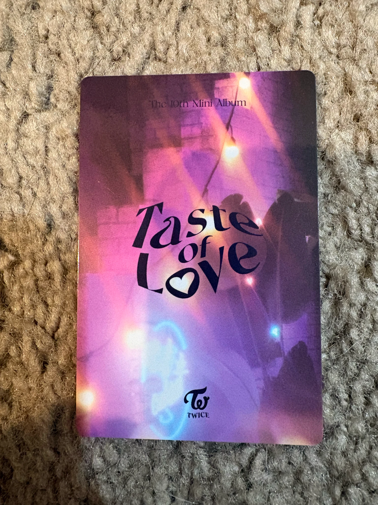 TWICE Nayeon TWICE - Nayeon - Taste of Love Album pob (pre-order benefit) photocard set fallen version listing photo 2