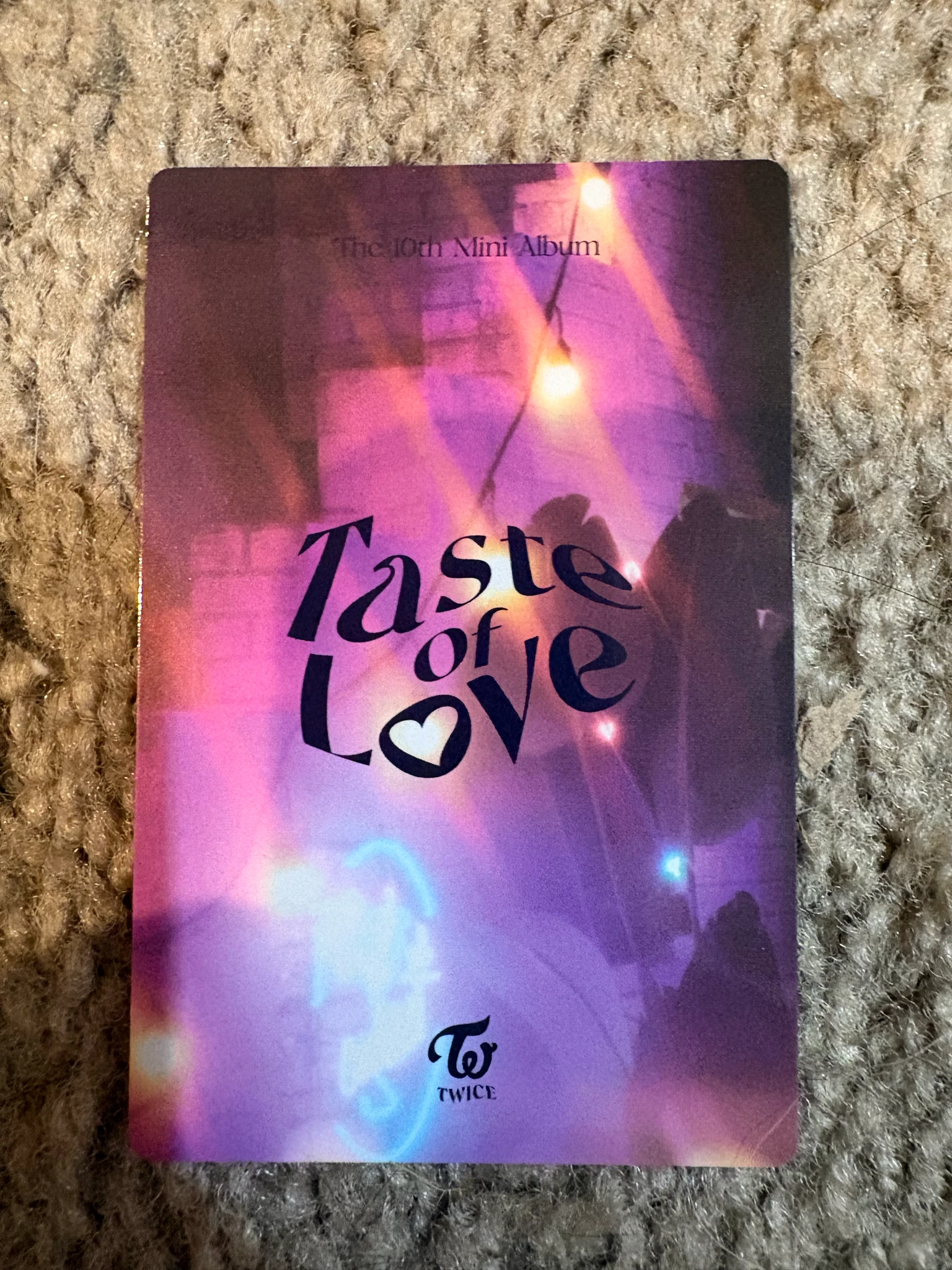 TWICE Momo TWICE - Momo - Taste of Love Album pob (pre-order benefit) photocard set fallen version listing photo 2