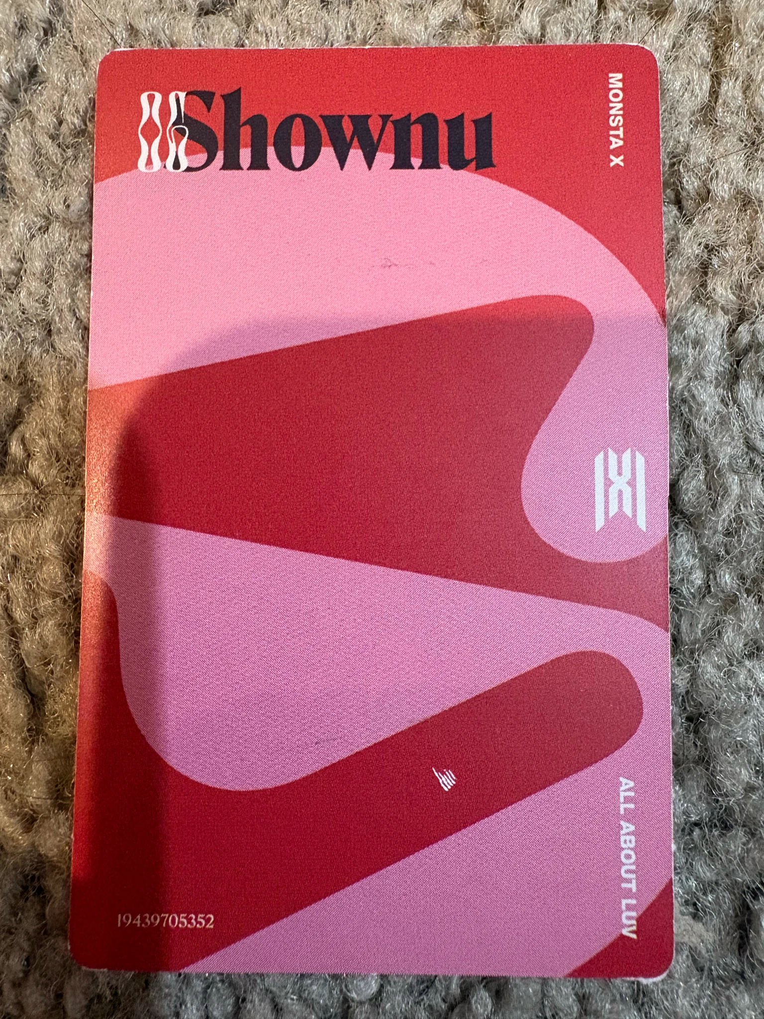 MONSTA X Shownu MONSTA X - Shownu - All About Luv Album album photocard deluxe version english album listing photo 2
