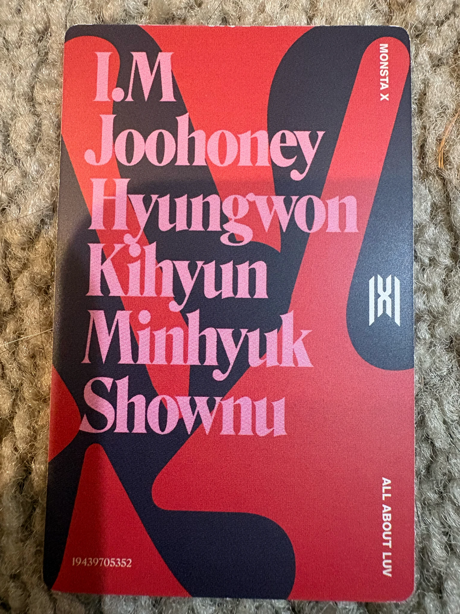 MONSTA X MONSTA X - All About Luv Album album photocard horizontal english album deluxe version listing photo 2