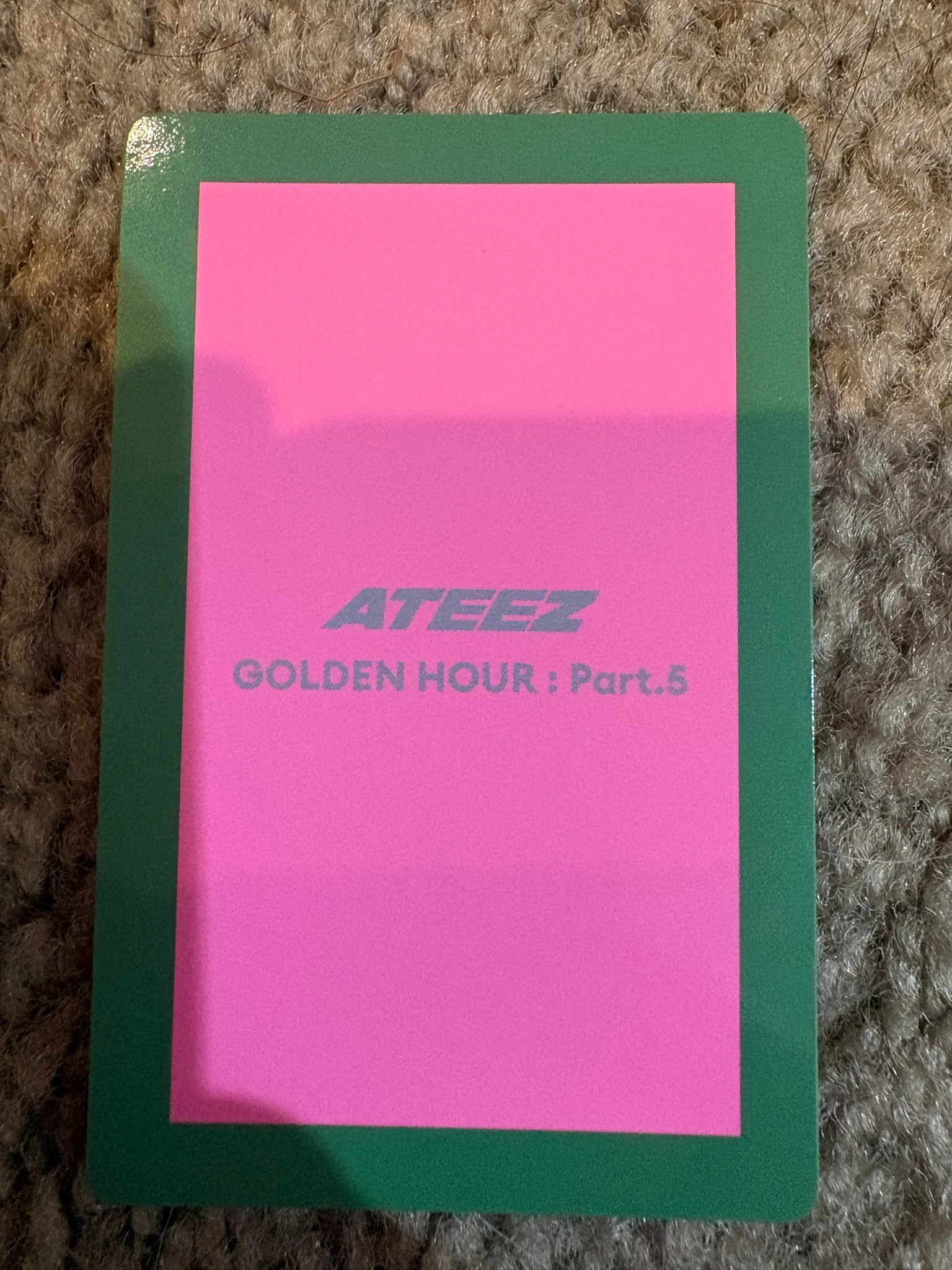 ATEEZ Seonghwa ATEEZ - Seonghwa - GOLDEN HOUR : Part.5 Album Z version album photocard listing photo 2