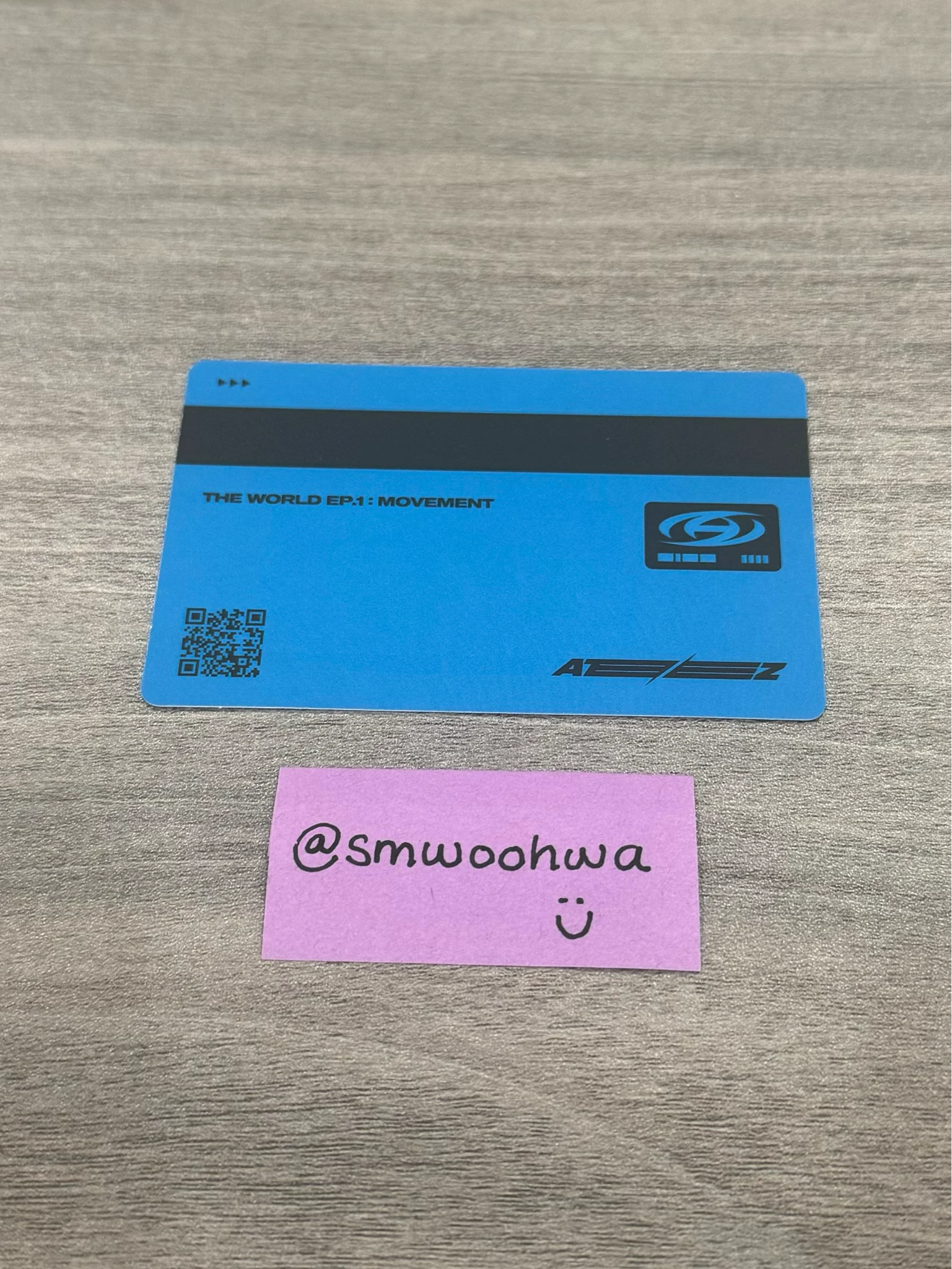 ATEEZ Yunho ATEEZ - Yunho - THE WORLD EP.1 : MOVEMENT Album album photocard A version id card listing photo 2