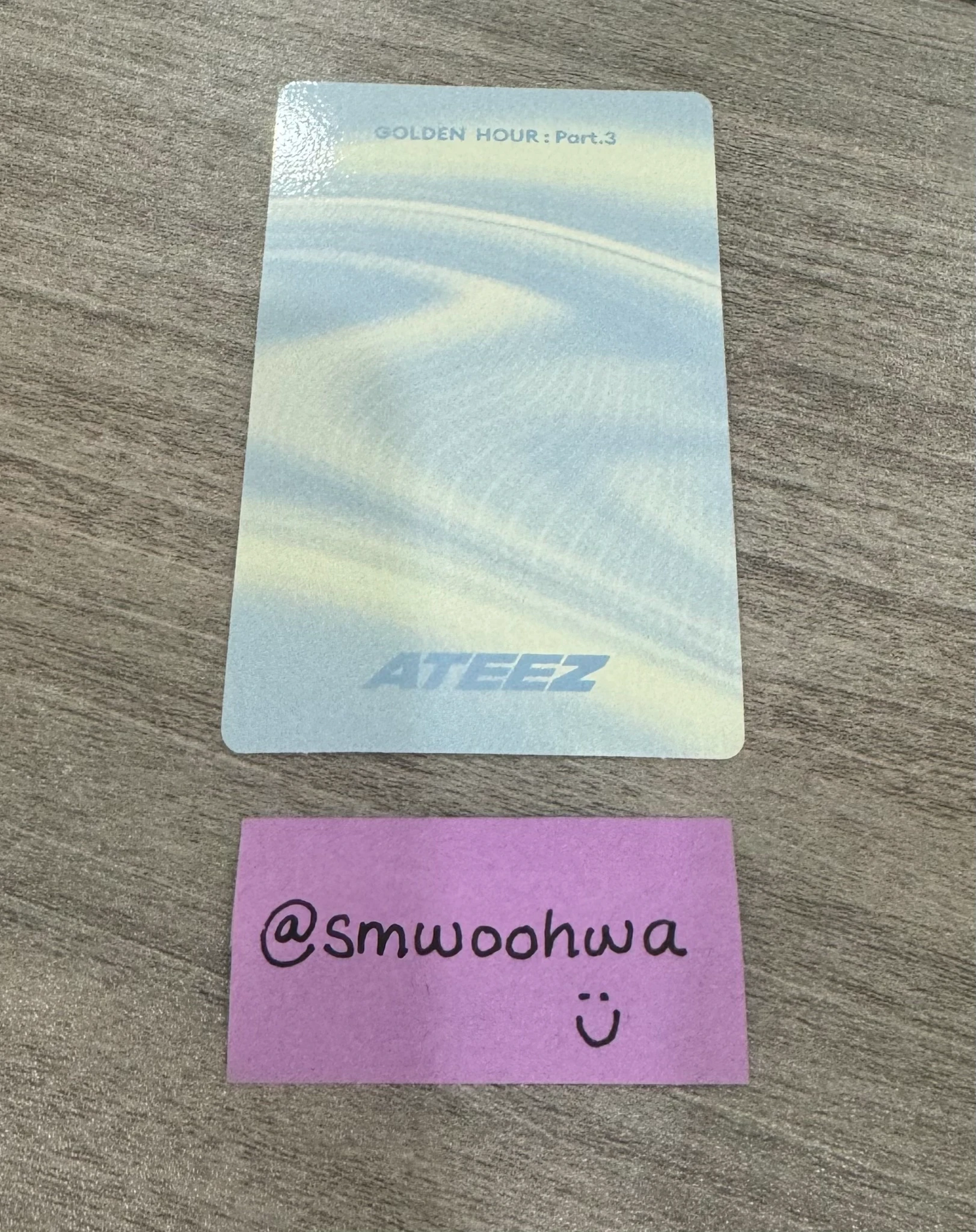 ATEEZ Yunho ATEEZ - Yunho - Golden Hour : Part.3 Album poca album photocard 1 listing photo 2