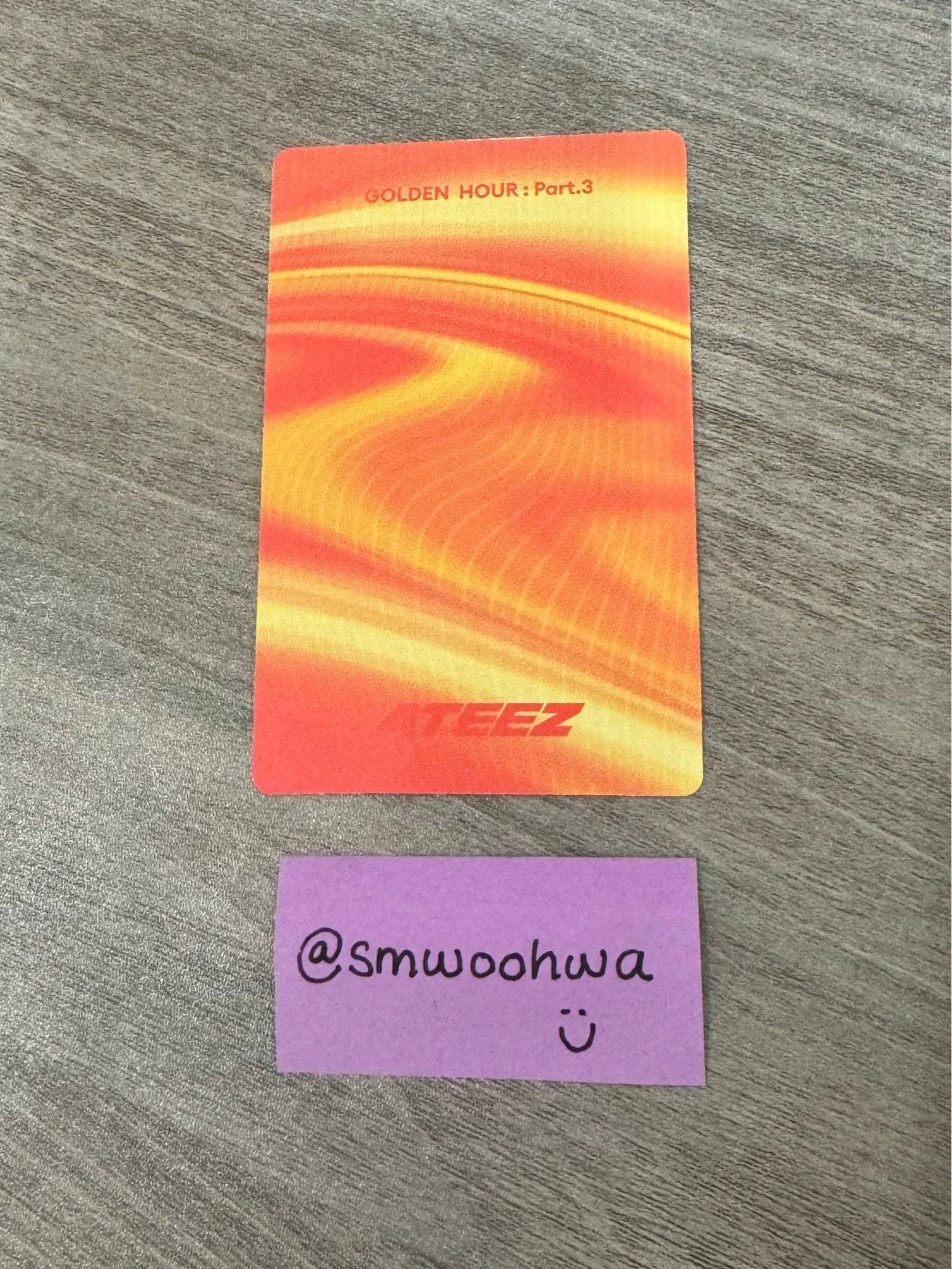 ATEEZ Yunho ATEEZ - Yunho - Golden Hour : Part.3 Album poca album Image Card Ver2 listing photo 2