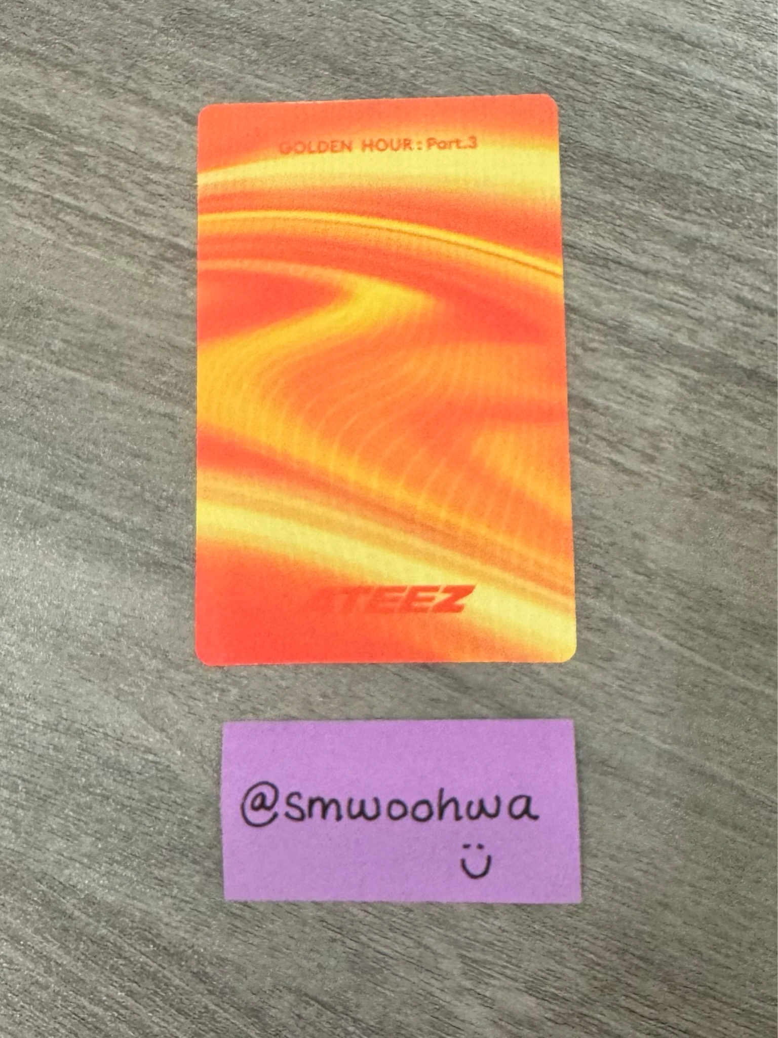 ATEEZ Yunho ATEEZ - Yunho - Golden Hour : Part.3 Album poca album Image Card Ver2 listing photo 2