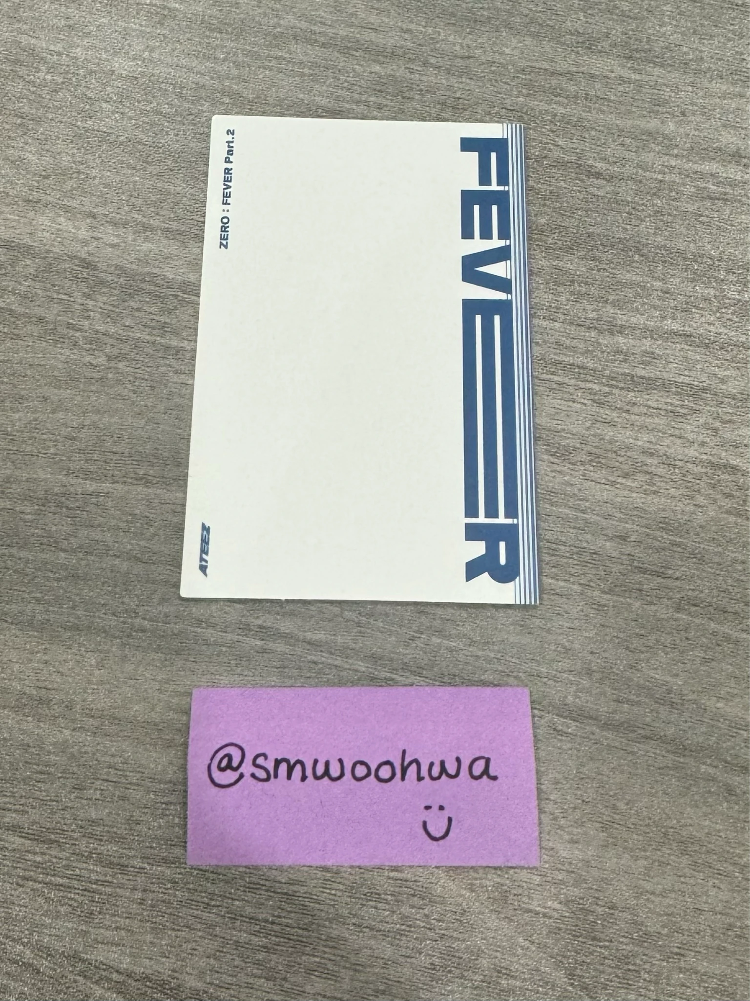 ATEEZ Yunho ATEEZ - Yunho - ZERO : FEVER Part.2 Album Z version mymusictaste (mmt) pob (pre-order benefit) listing photo 2