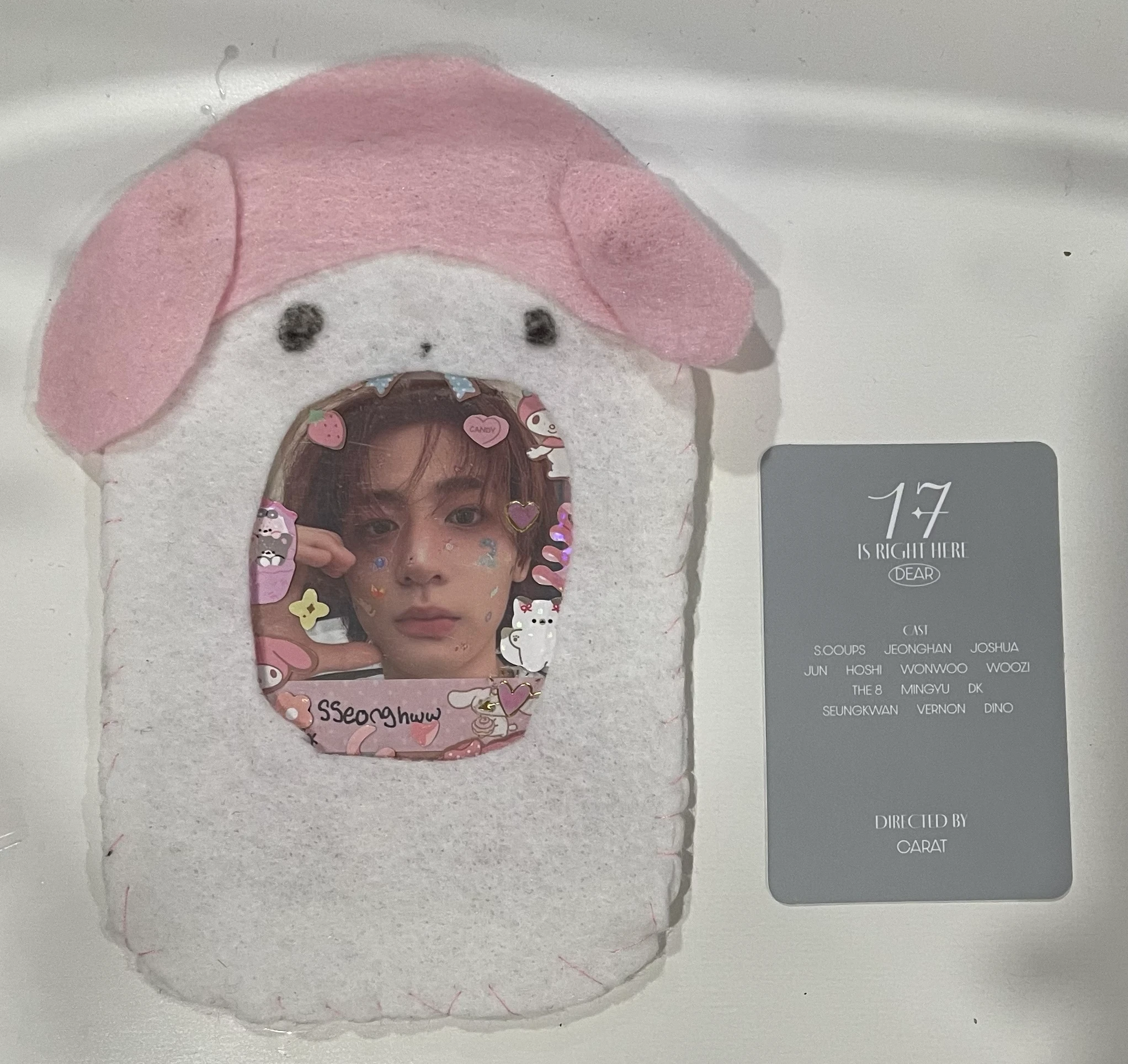 SEVENTEEN DK SEVENTEEN - DK - 17 IS RIGHT HERE Album album photocard dear version listing photo 2