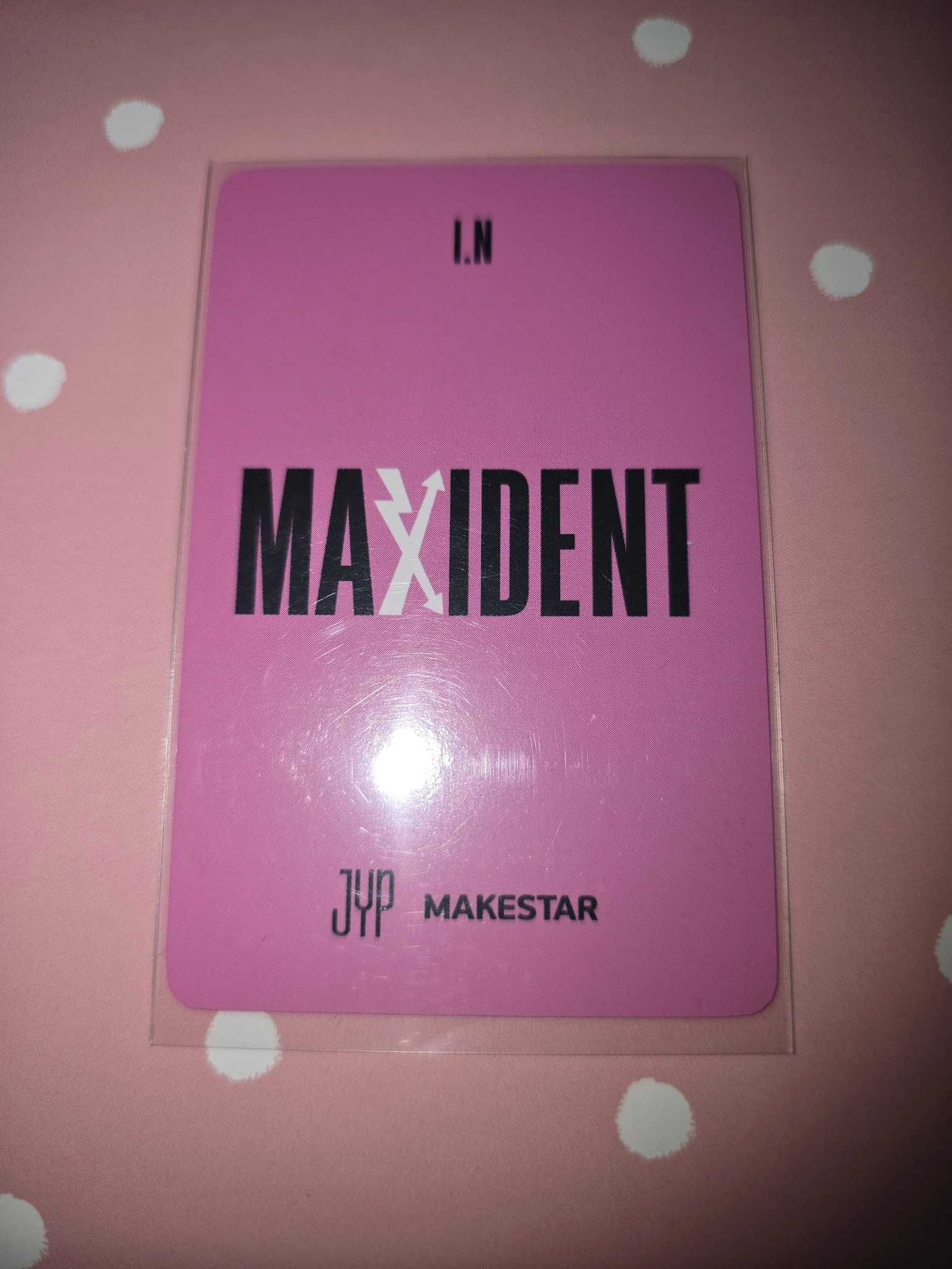 Stray Kids I.N Stray Kids - I.N - Maxident Album pre-order benefit (pob) makestar holographic (hologram) listing photo 2