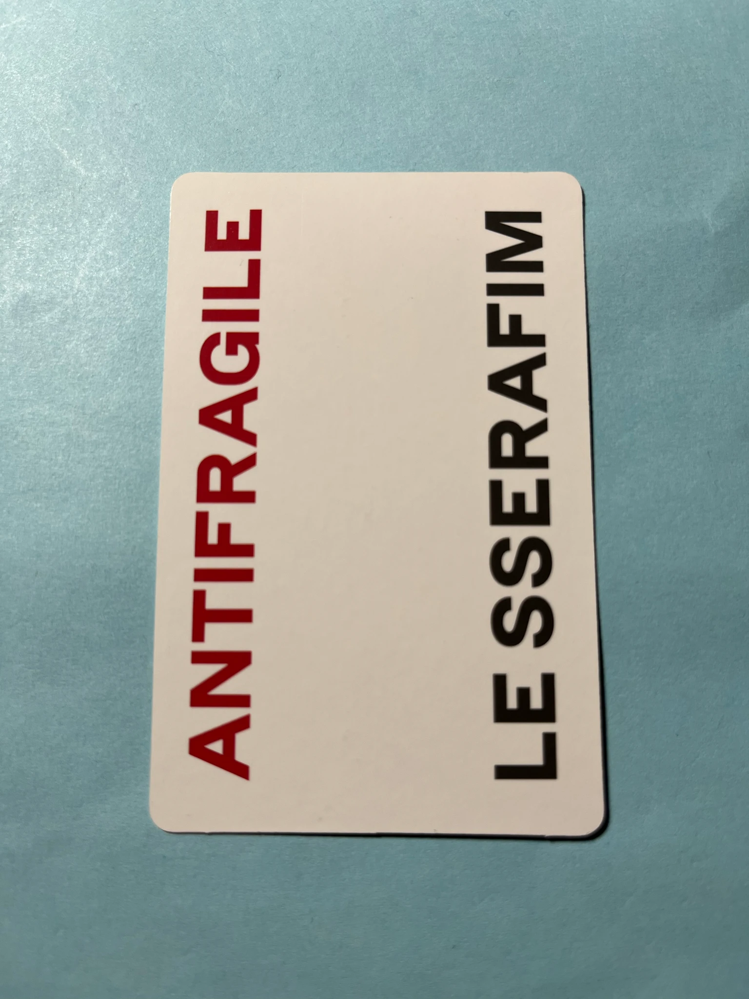 LE SSERAFIM LE SSERAFIM - Hong Eunchae & Huh Yunjin - ANTIFRAGILE Album compact version listing photo 2