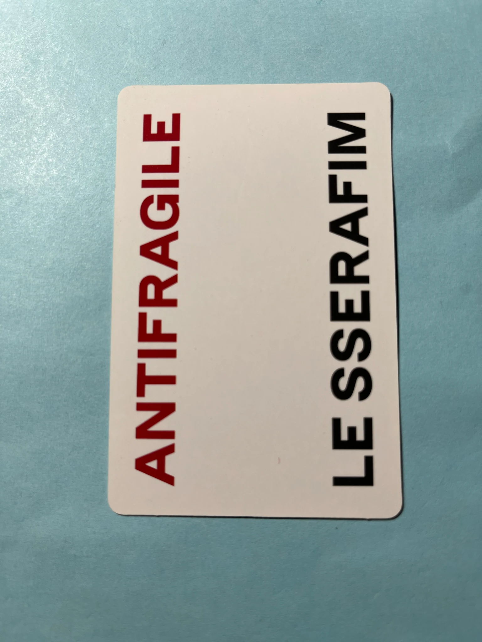 LE SSERAFIM LE SSERAFIM - Kazuha & Sakura - ANTIFRAGILE Album album photocard compact version listing photo 2