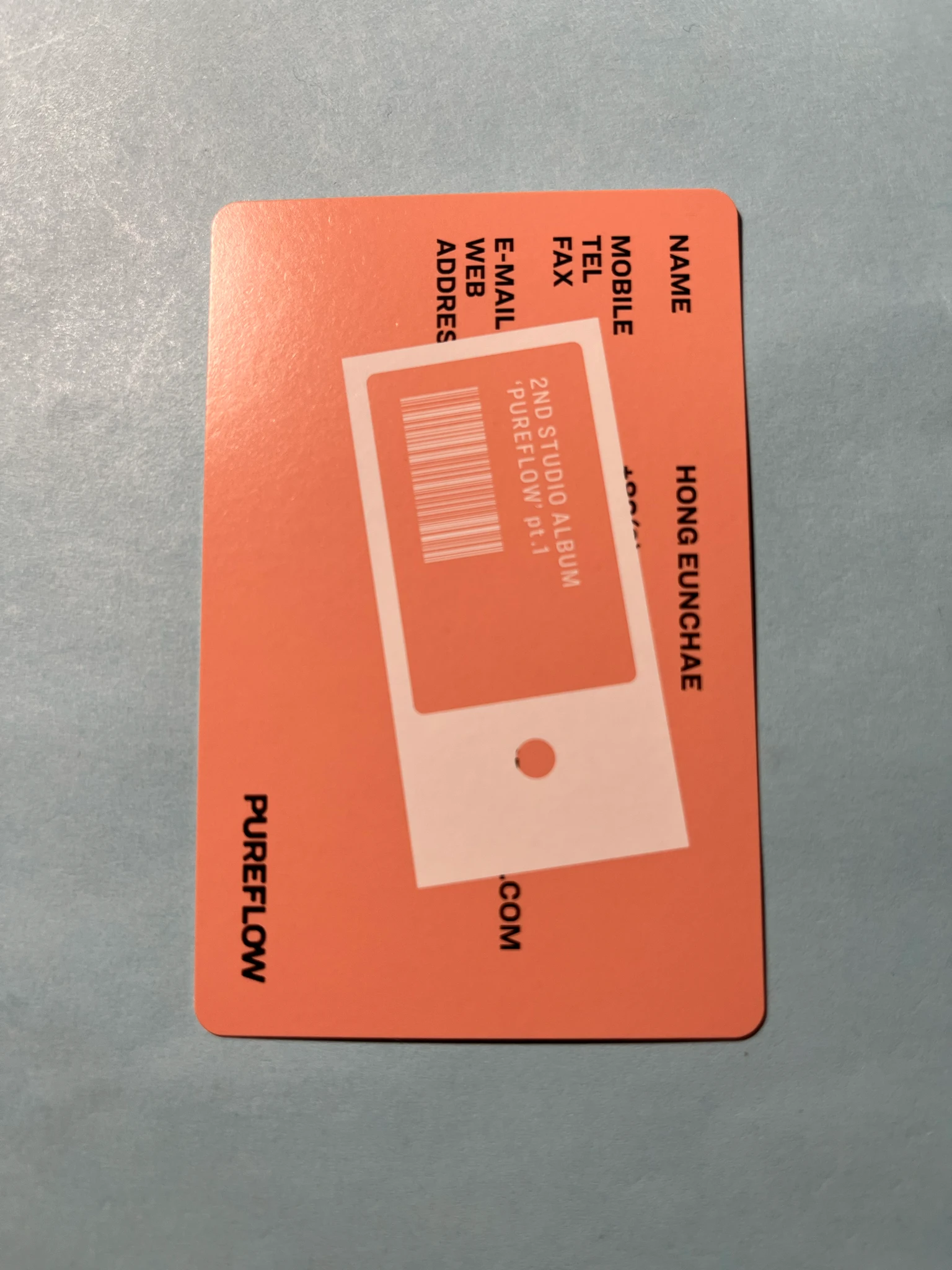 LE SSERAFIM Hong Eunchae LE SSERAFIM - Hong Eunchae - PUREFLOW pt.1 Album album photocard weverse album version B version listing photo 2