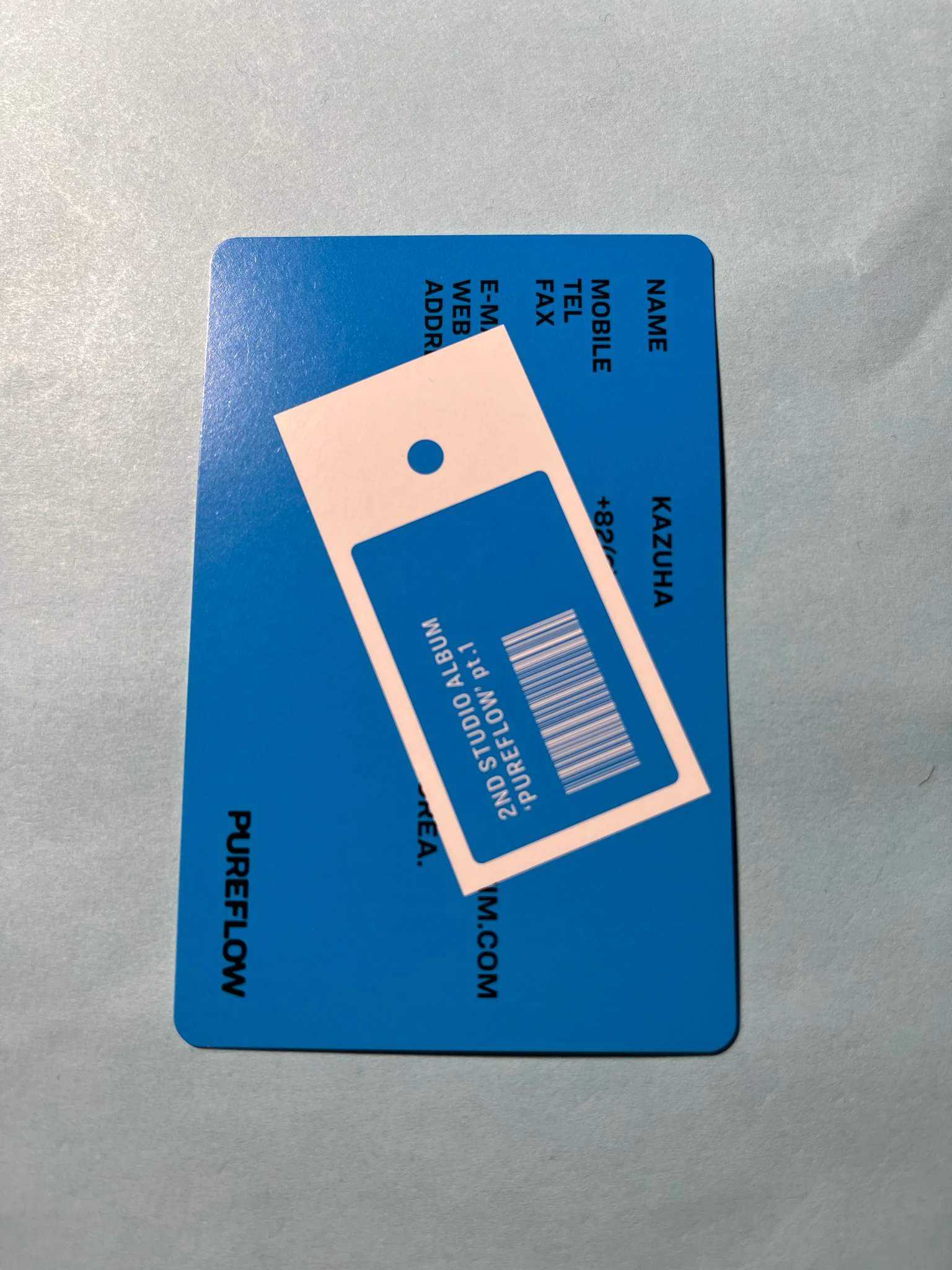 LE SSERAFIM Kazuha LE SSERAFIM - Kazuha - PUREFLOW pt.1 Album album photocard photocard set weverse album version A version listing photo 2