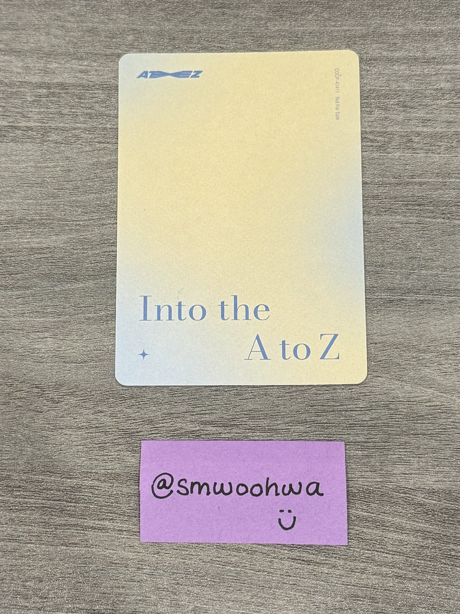 ATEEZ Yunho ATEEZ - Yunho - Into the A to Z Album listing photo 2