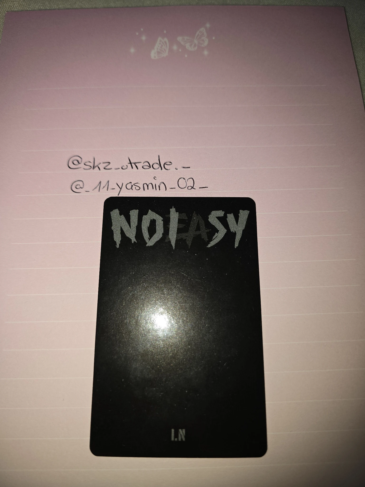 Stray Kids I.N Stray Kids - I.N - NoEasy Album album photocard limited ver. listing photo 2
