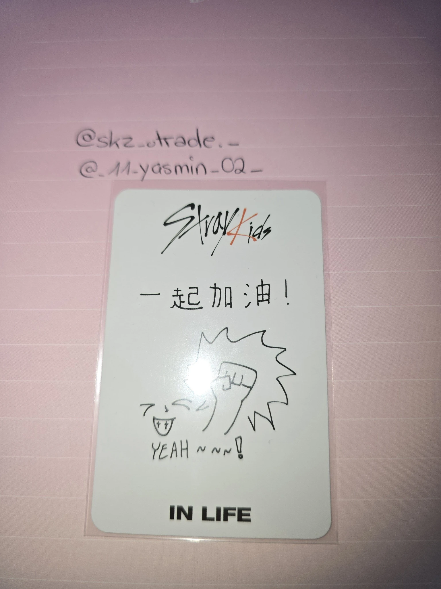Stray Kids HAN Stray Kids - HAN - In Life Album yizhiyu video call fansign round 2 listing photo 2