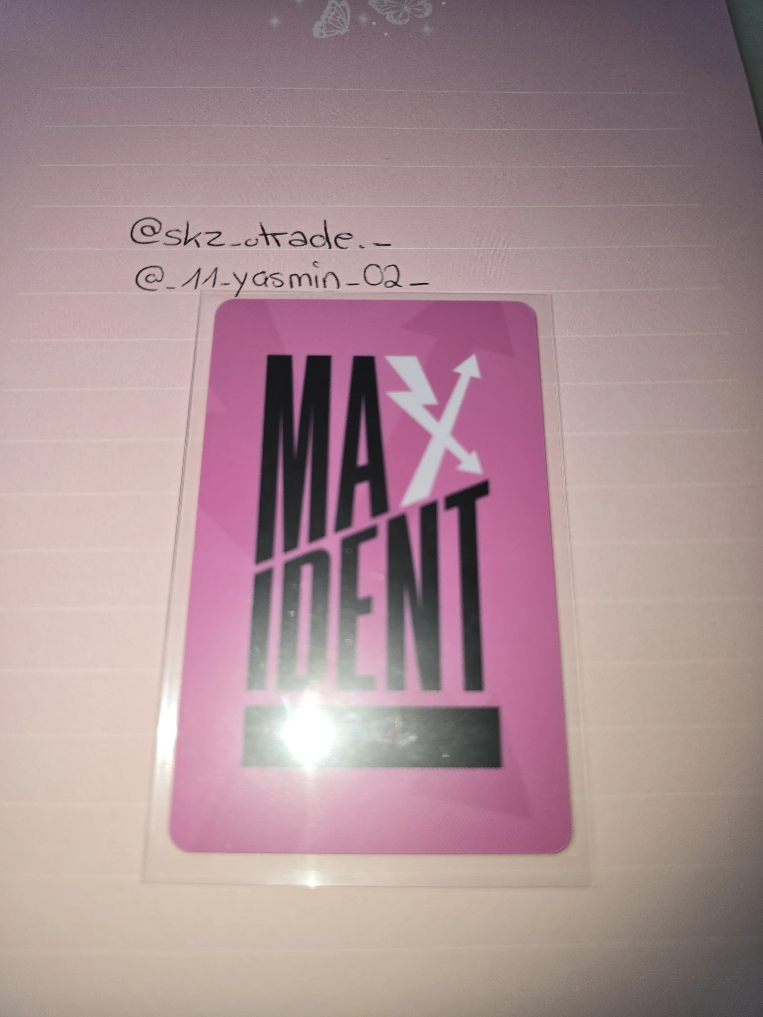 Stray Kids HAN Stray Kids - HAN - Maxident Album lucky draw (LD) pvc card soundwave unveil 11 tour venue listing photo 2